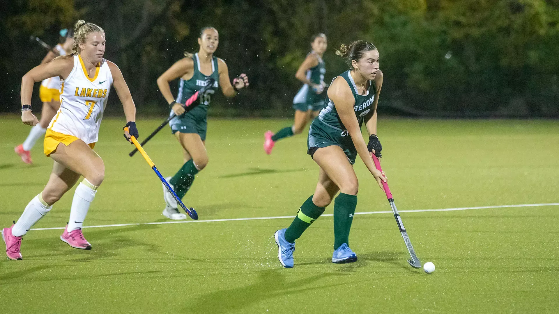 Ava Veccione makes a break downfield 