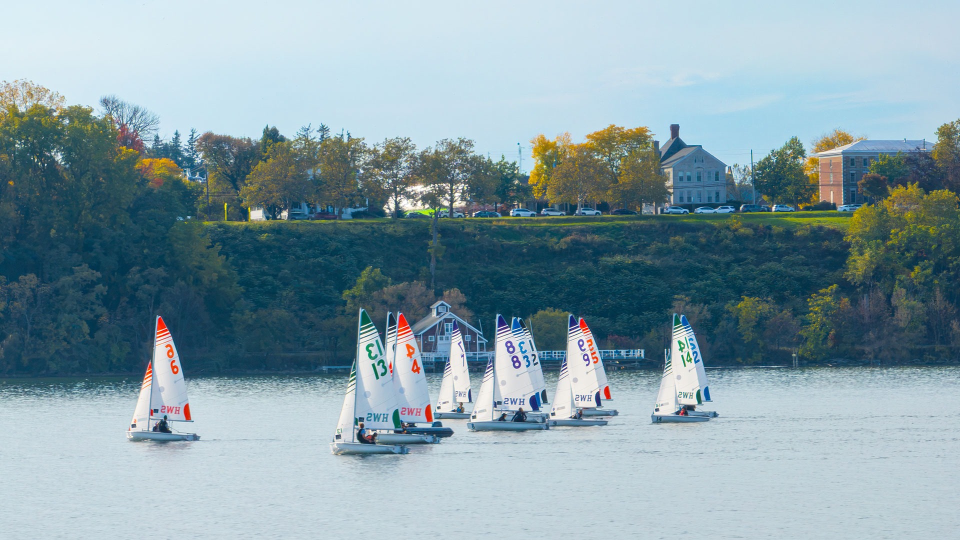 Sailing on the lake