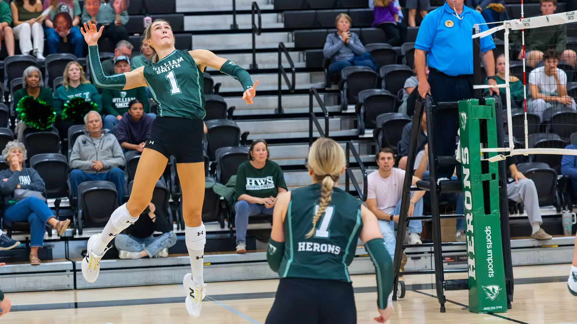 Cassidy Breuer hits the ball