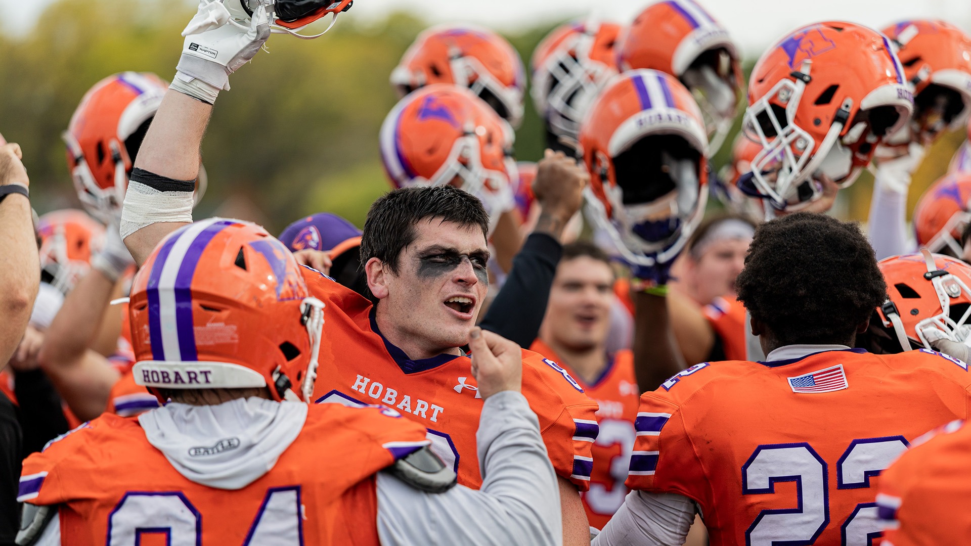 Timothy McKeever and the Statesmen celebrate a win over Union.