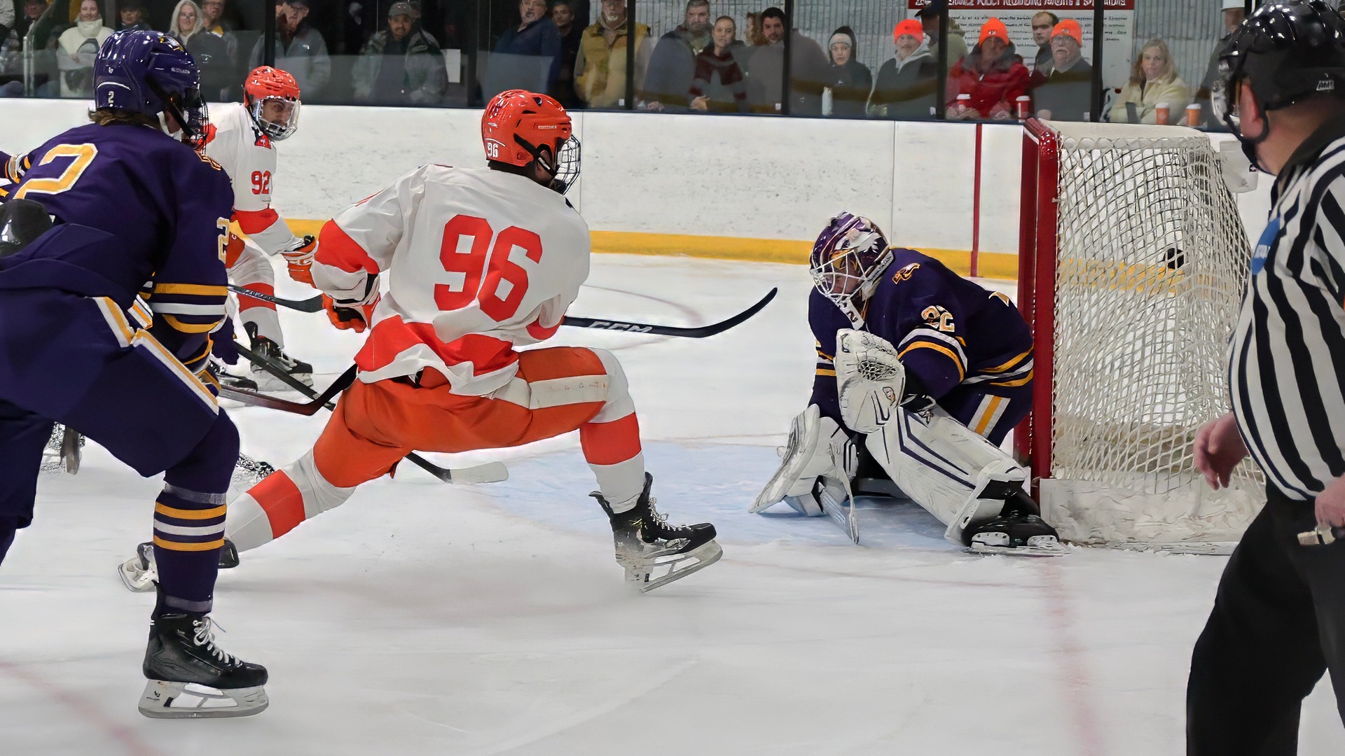Tamas Toth scores the game-winning goal in Hobart's home opener.