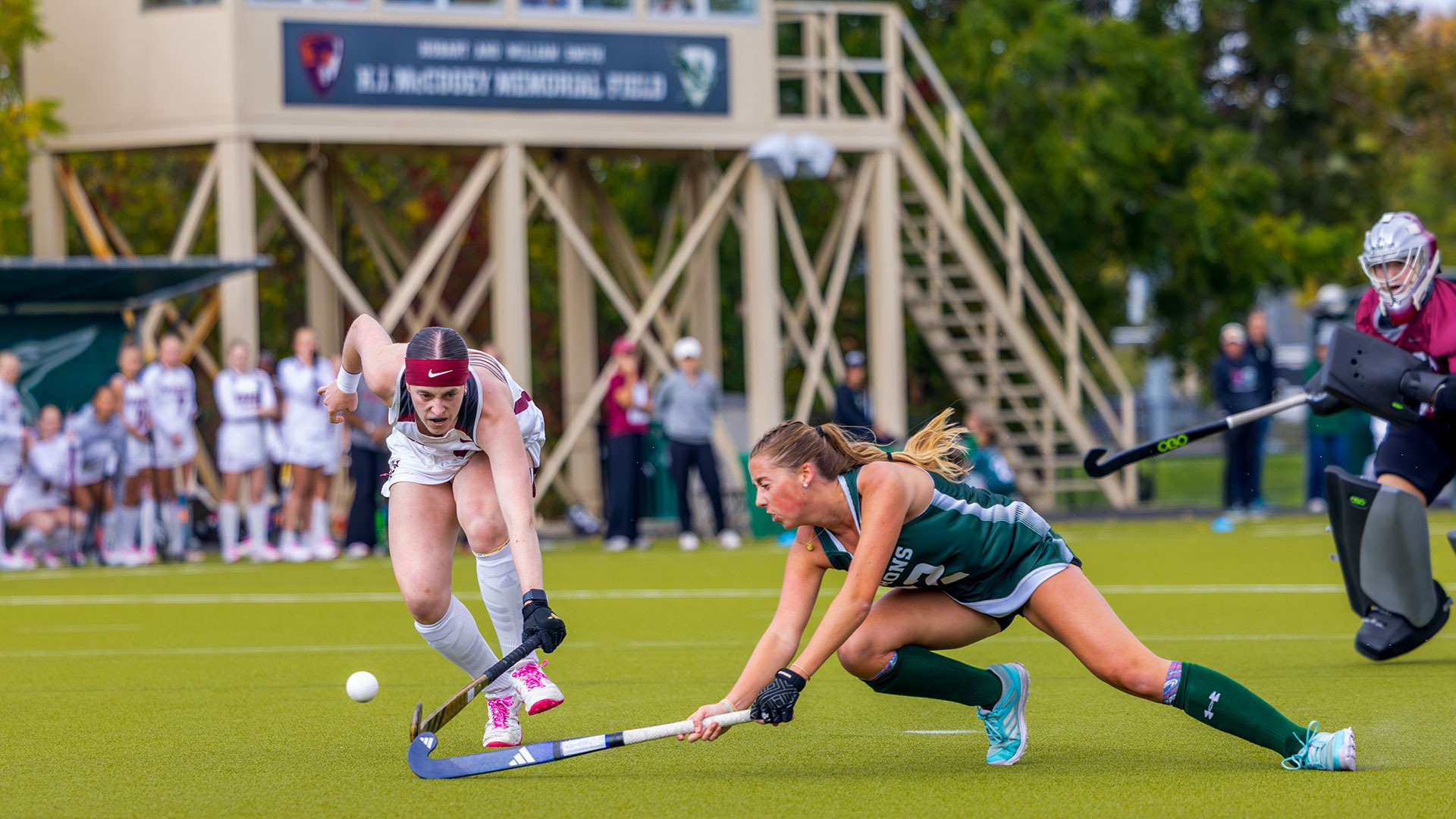 Mia Batchelder scores against Vassar