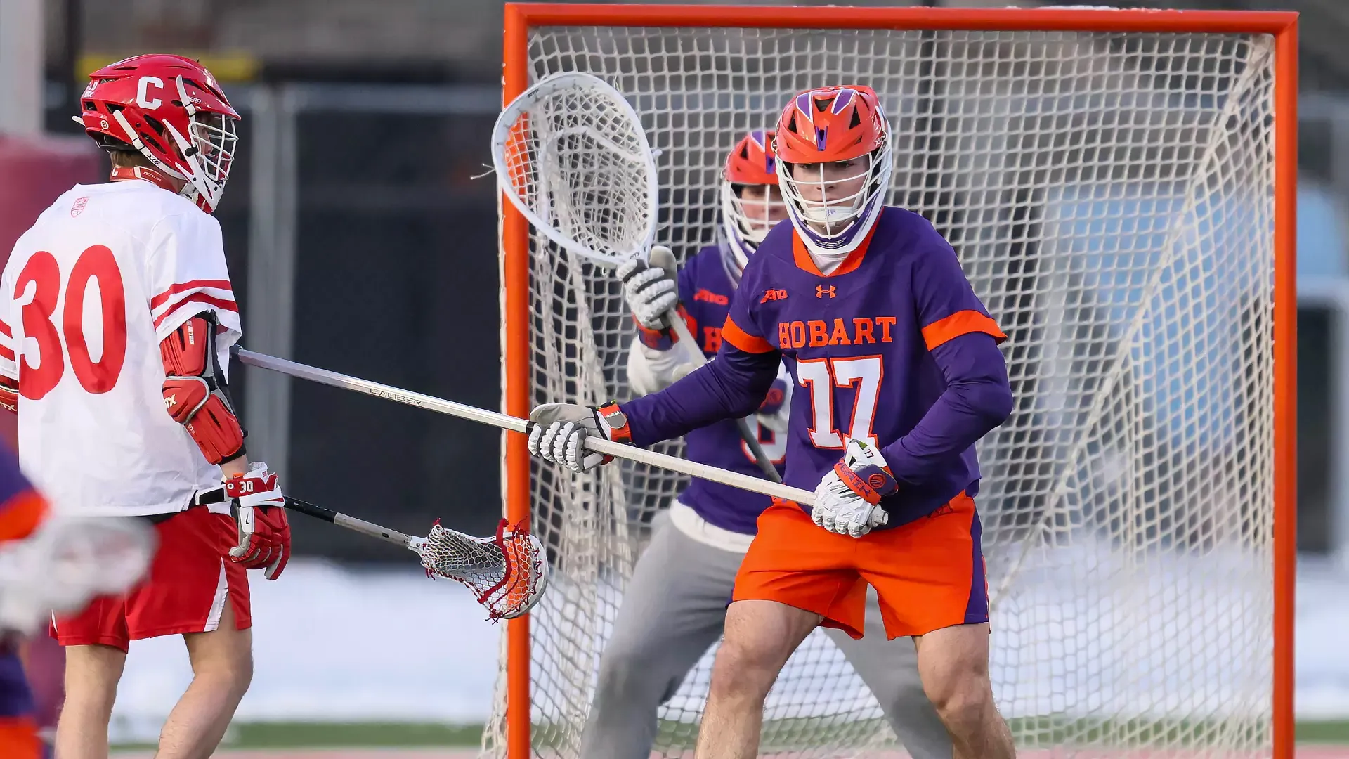 Colman craft marks a Cornell attackman.