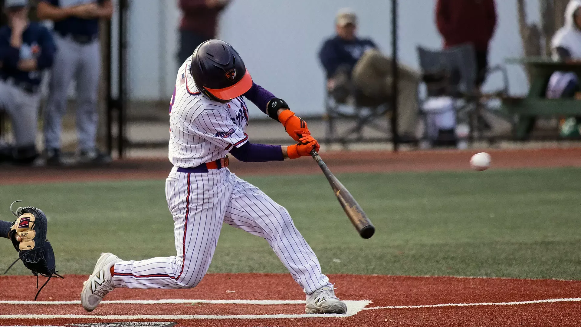 Christian Petry leads off the third inning with a single.