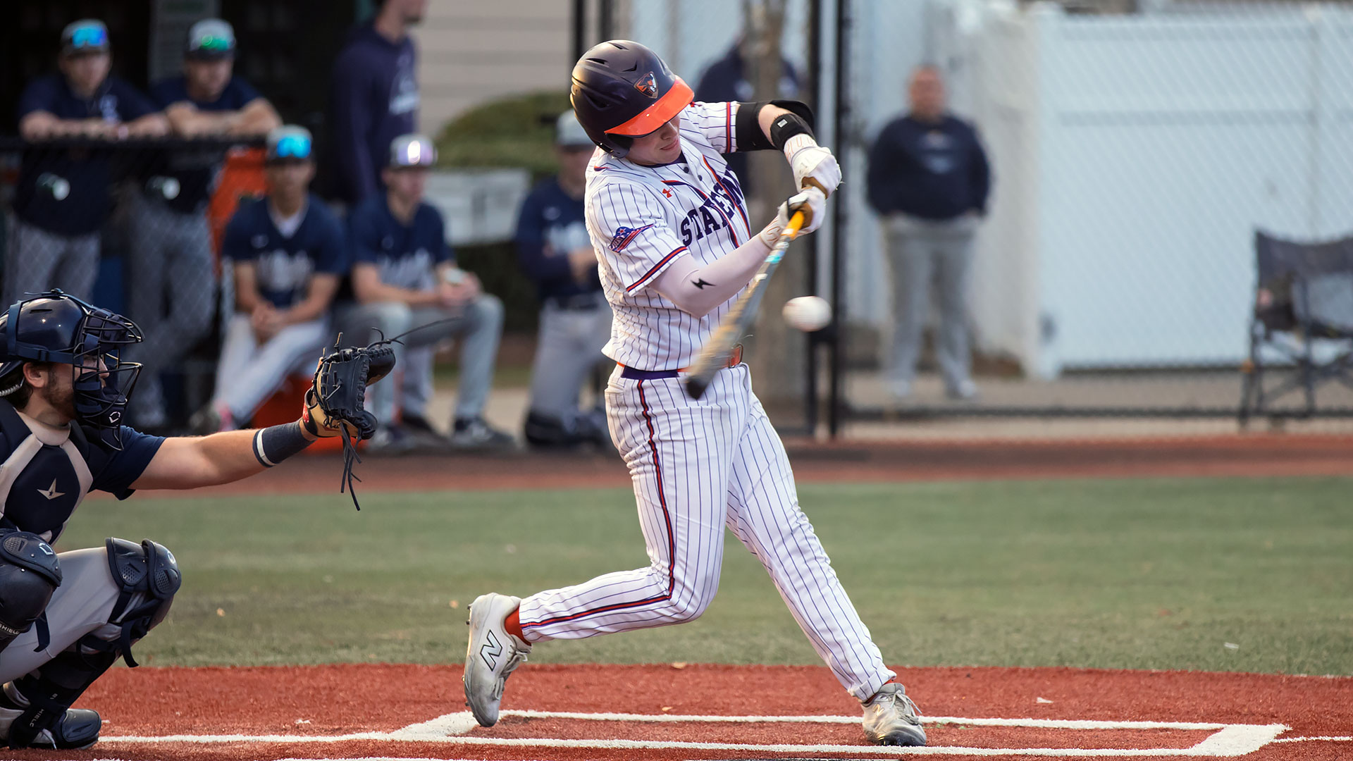 Cole Conte drives in a run.