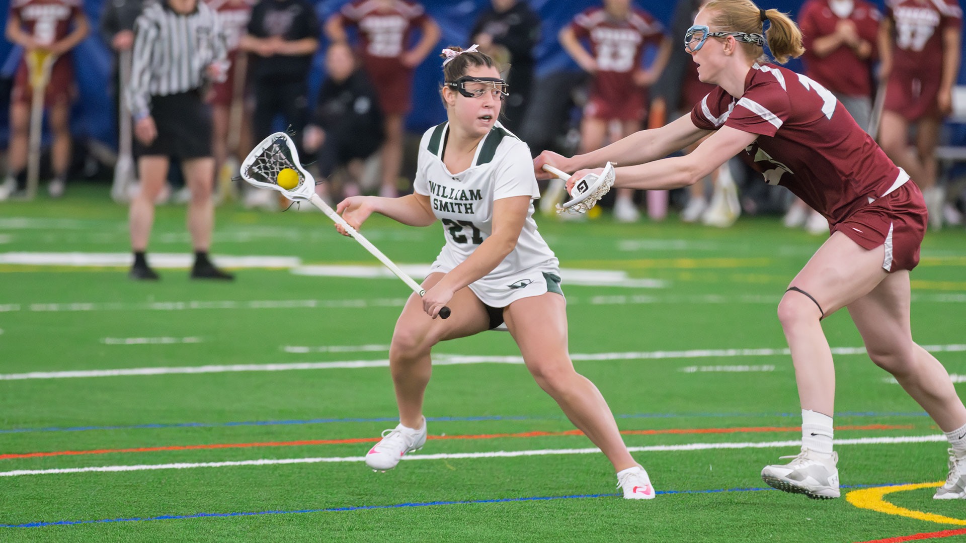 Taryn Luzi prepares to take shot 