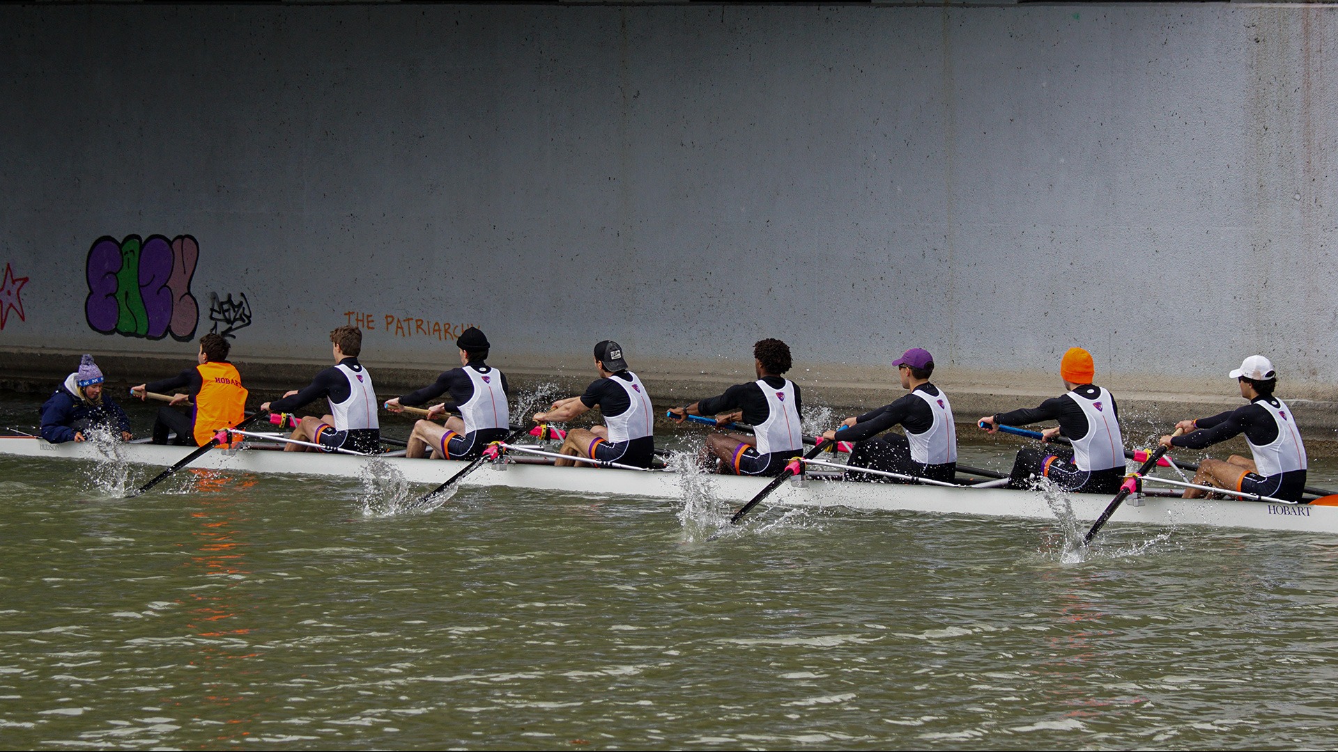 Hobart Rowing competeing in the Cayuga Duels