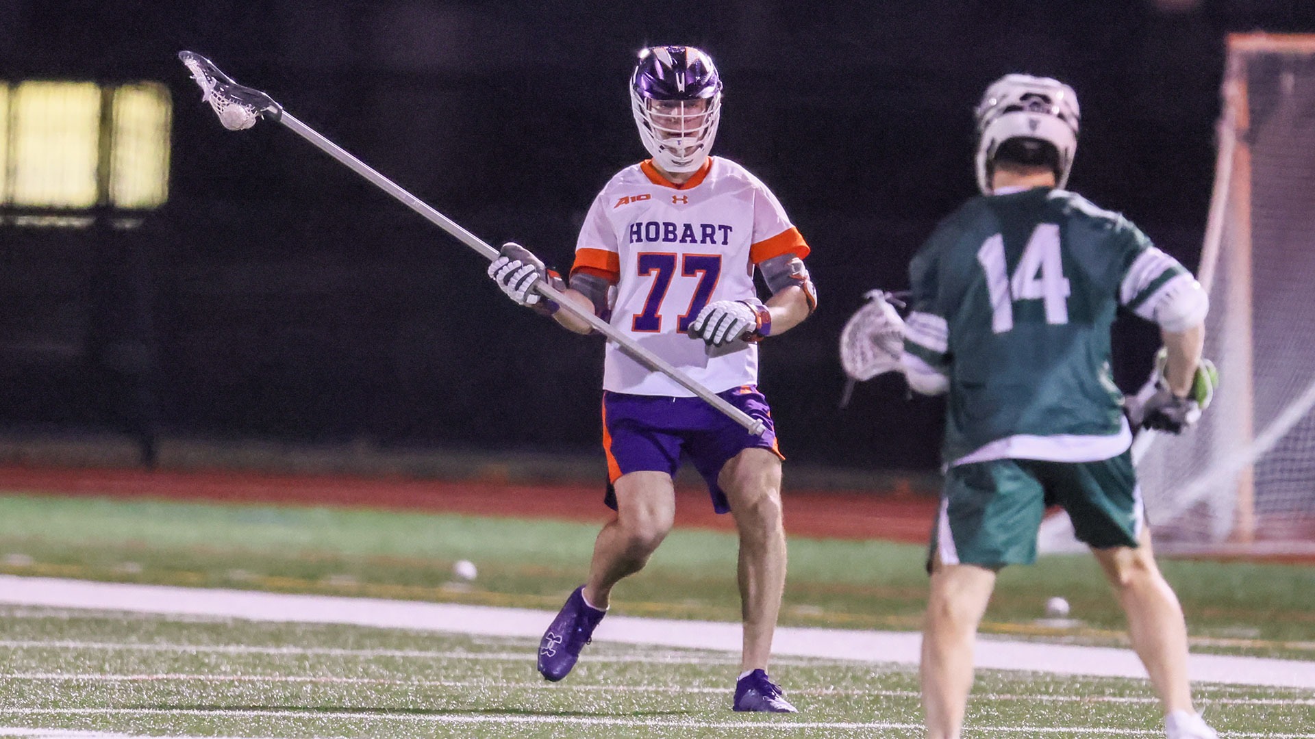 Colman Craft looks to break out of the defensive zone.