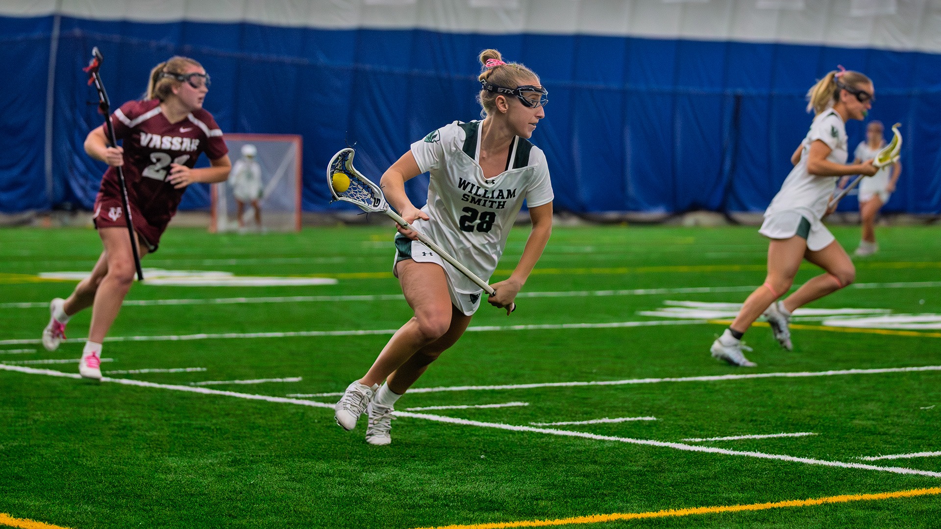 Katie Grottenthaler starts a clear attempt against Vassar