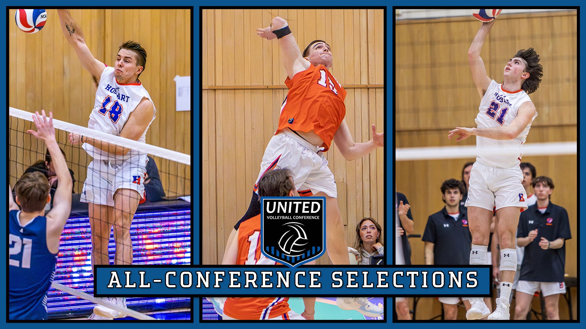 Hobart Volleyball All-Conference graphic