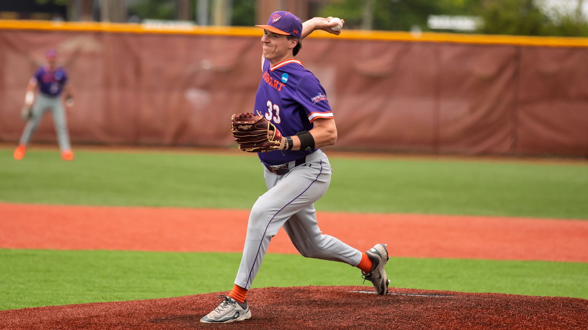 Joe Dunham pitched against No. 8 Salisbury in the NCAA Regional Championship Game.