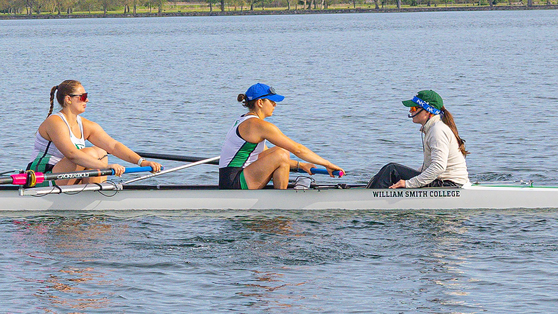 Linnea Darius practices on Seneca Lake