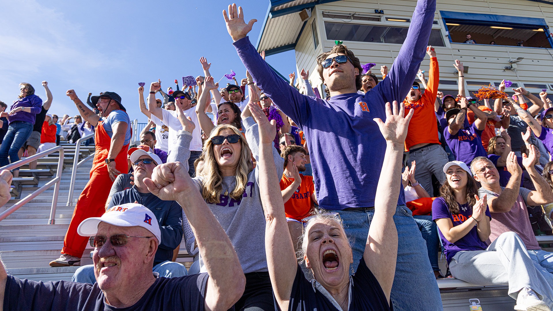 Boswell Field fans cheer for the Statesmen