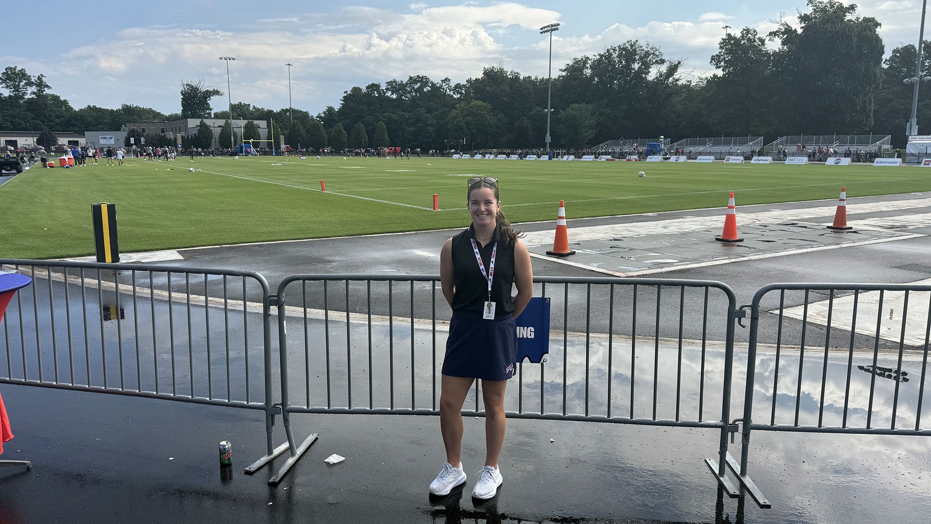Delaney Cassidy at Bills Training Camp