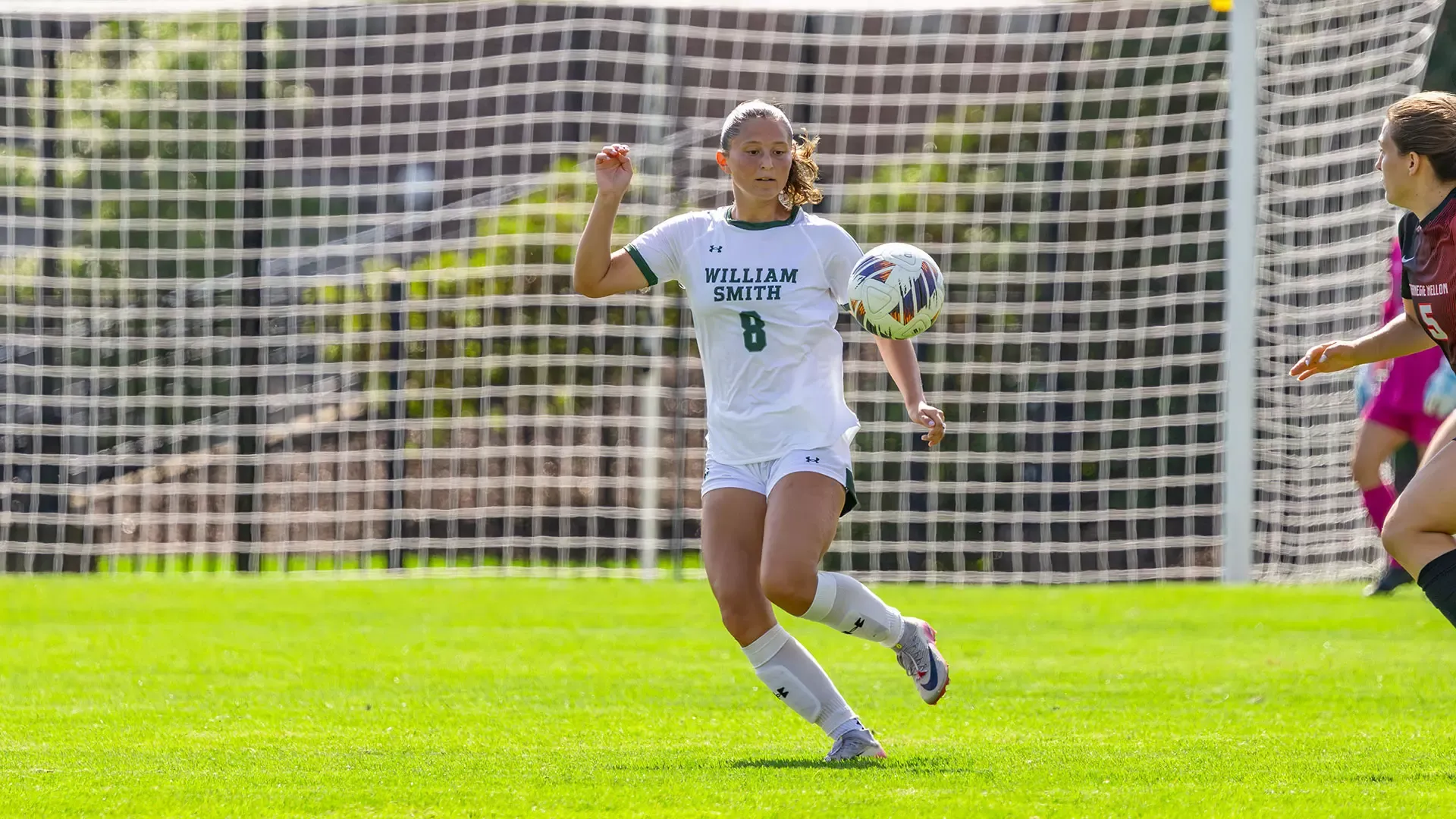 Brynn Schneider receives the ball