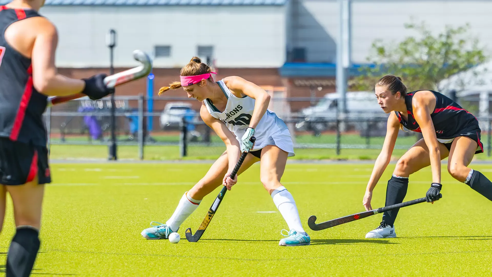 Abigail Mantione receives an incoming pass 