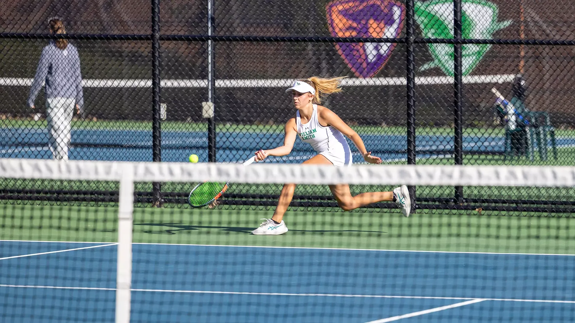 Lillian Stukovsky lunges for the ball