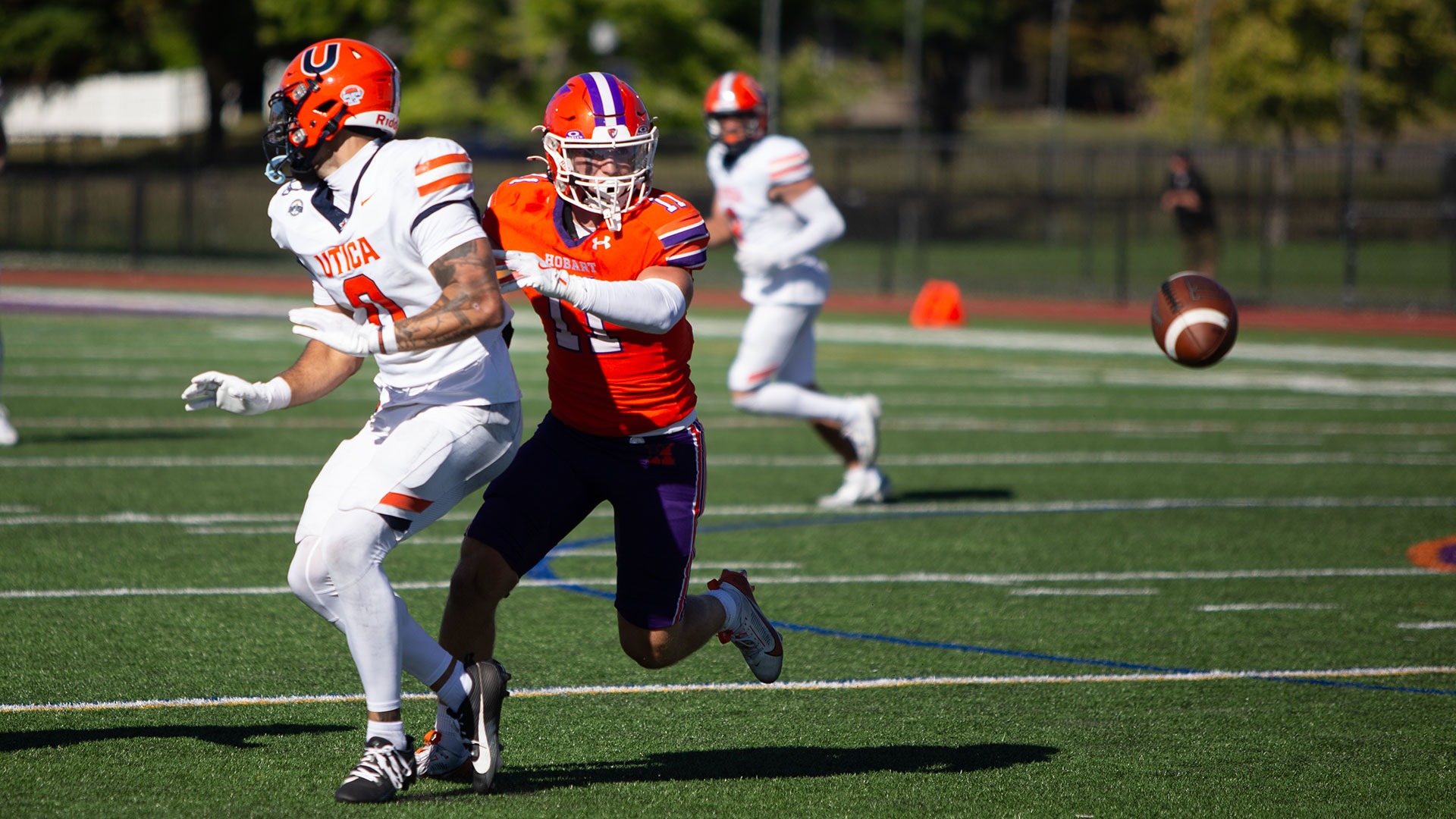Ryan Van Tassel in pass coverage.