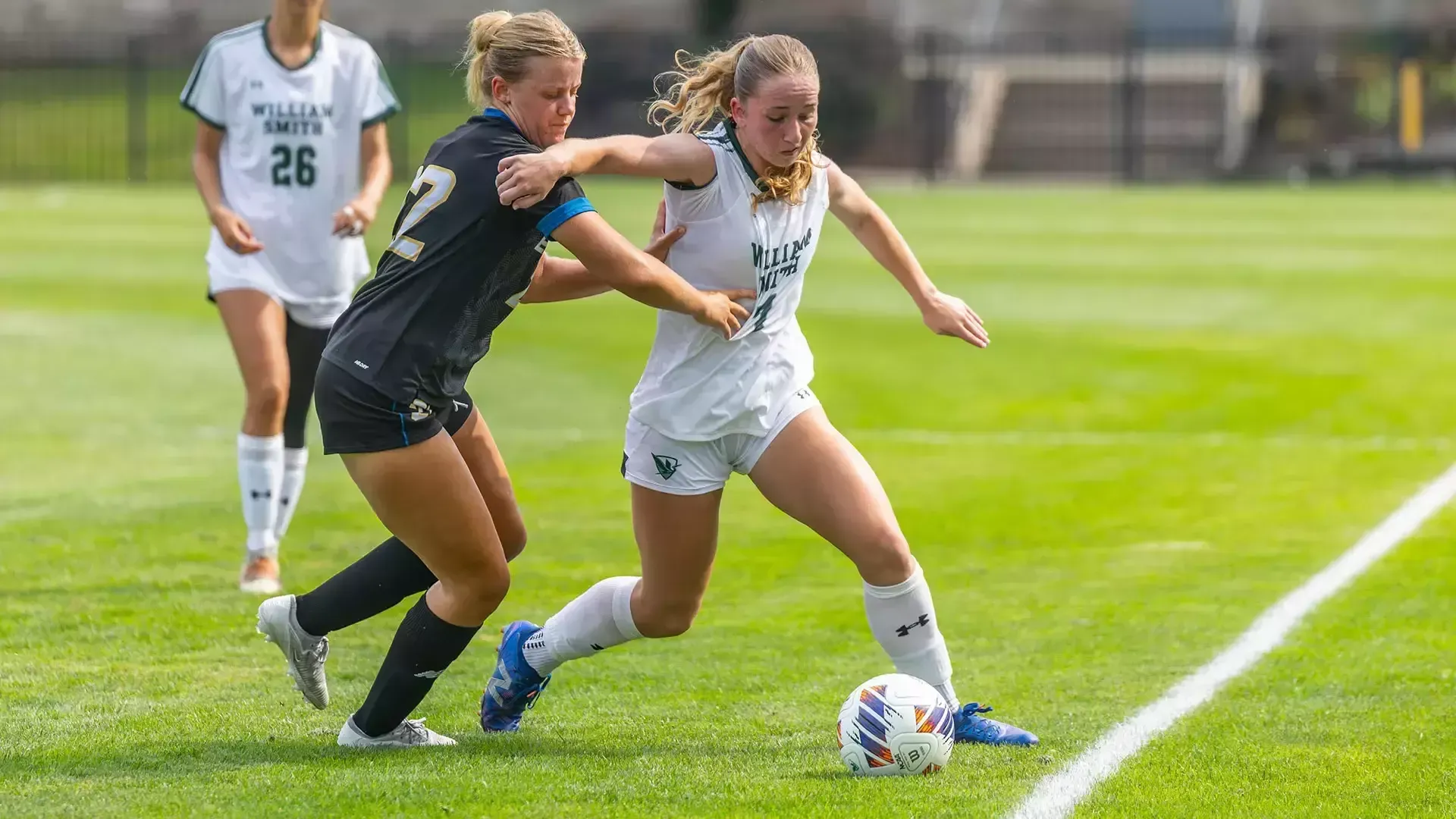 Kristin Middaugh fighting off the pressure 
