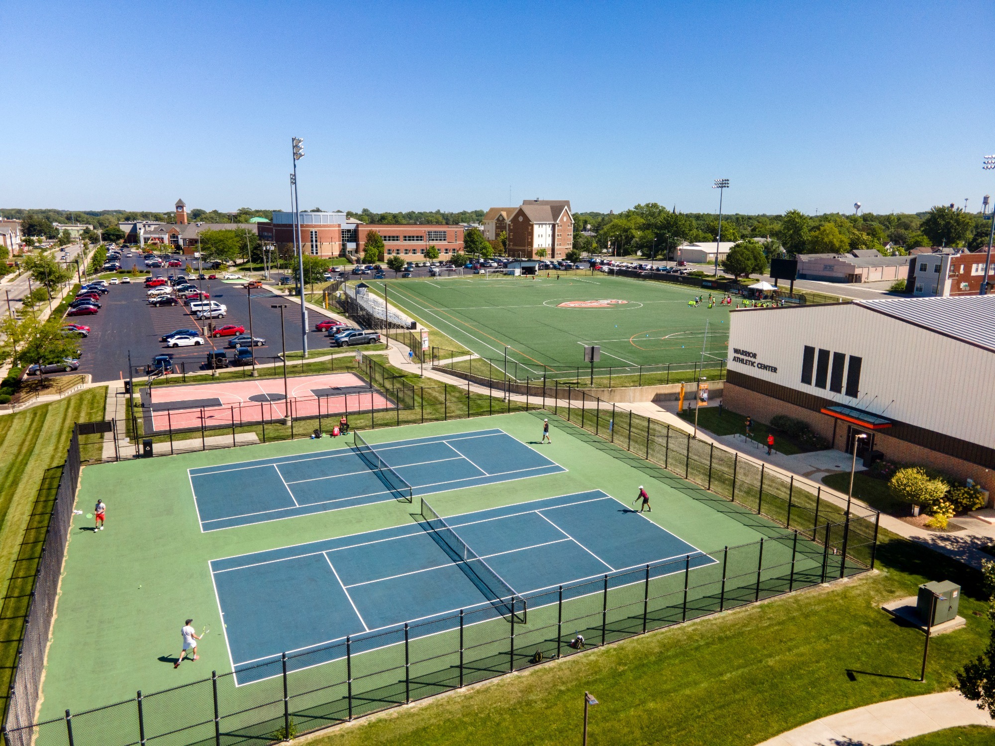 Tennis Courts-Soccer Field-WAC-Sky View