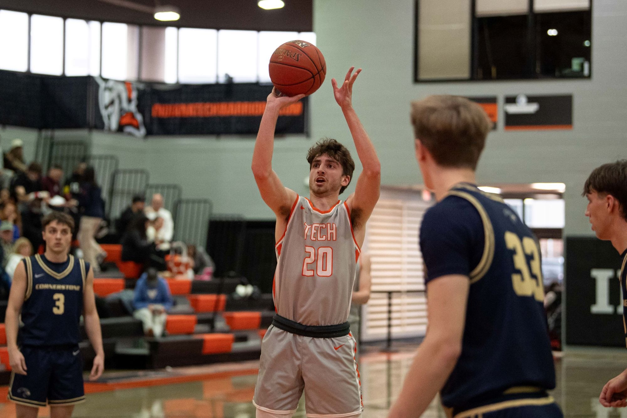 blake davison shooting a free throw 