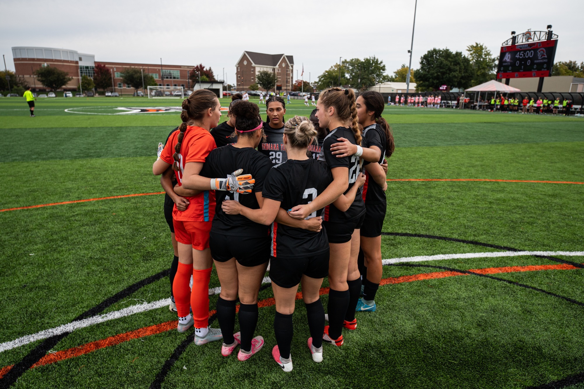 WSOC Team Huddle vs Aquinas
