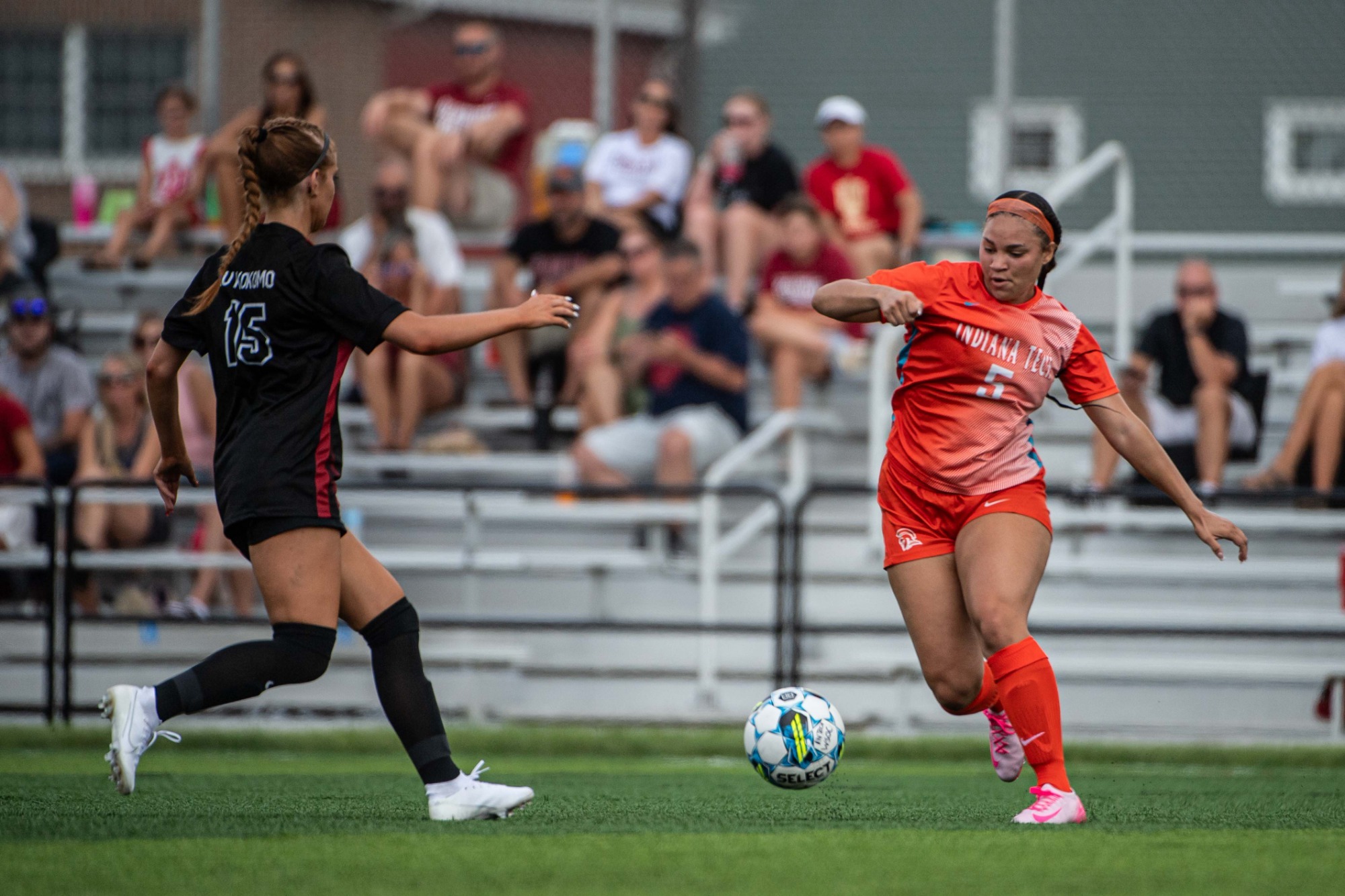 Jillian Lester with the ball