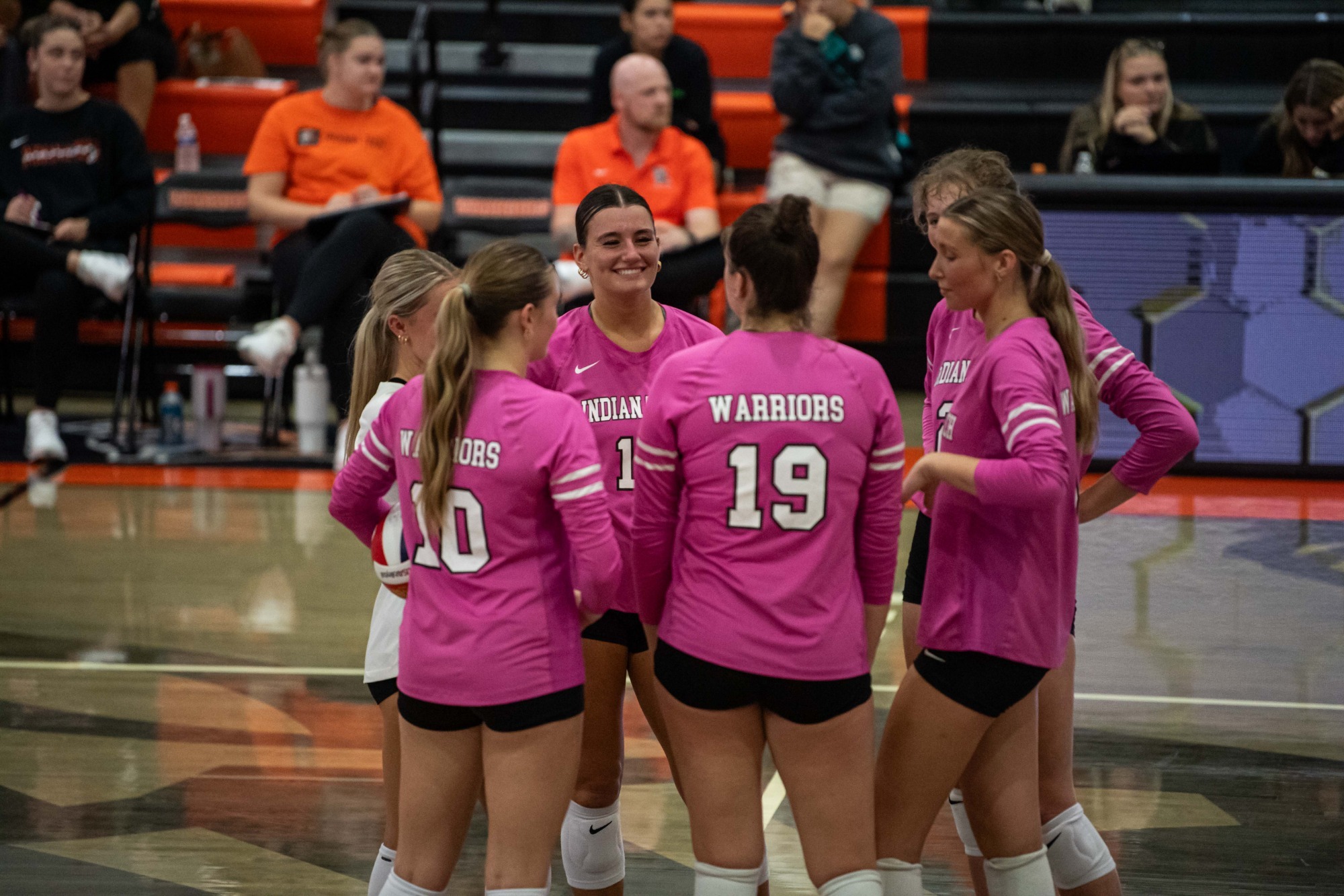 indiana tech team huddle 
