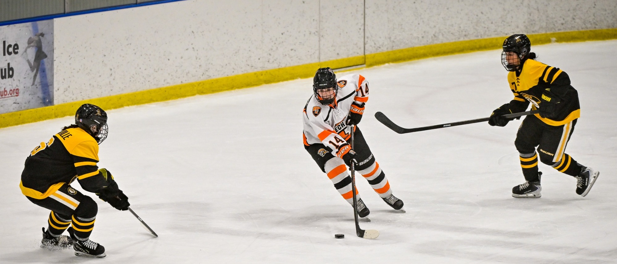 Halle Murray races up the ice 