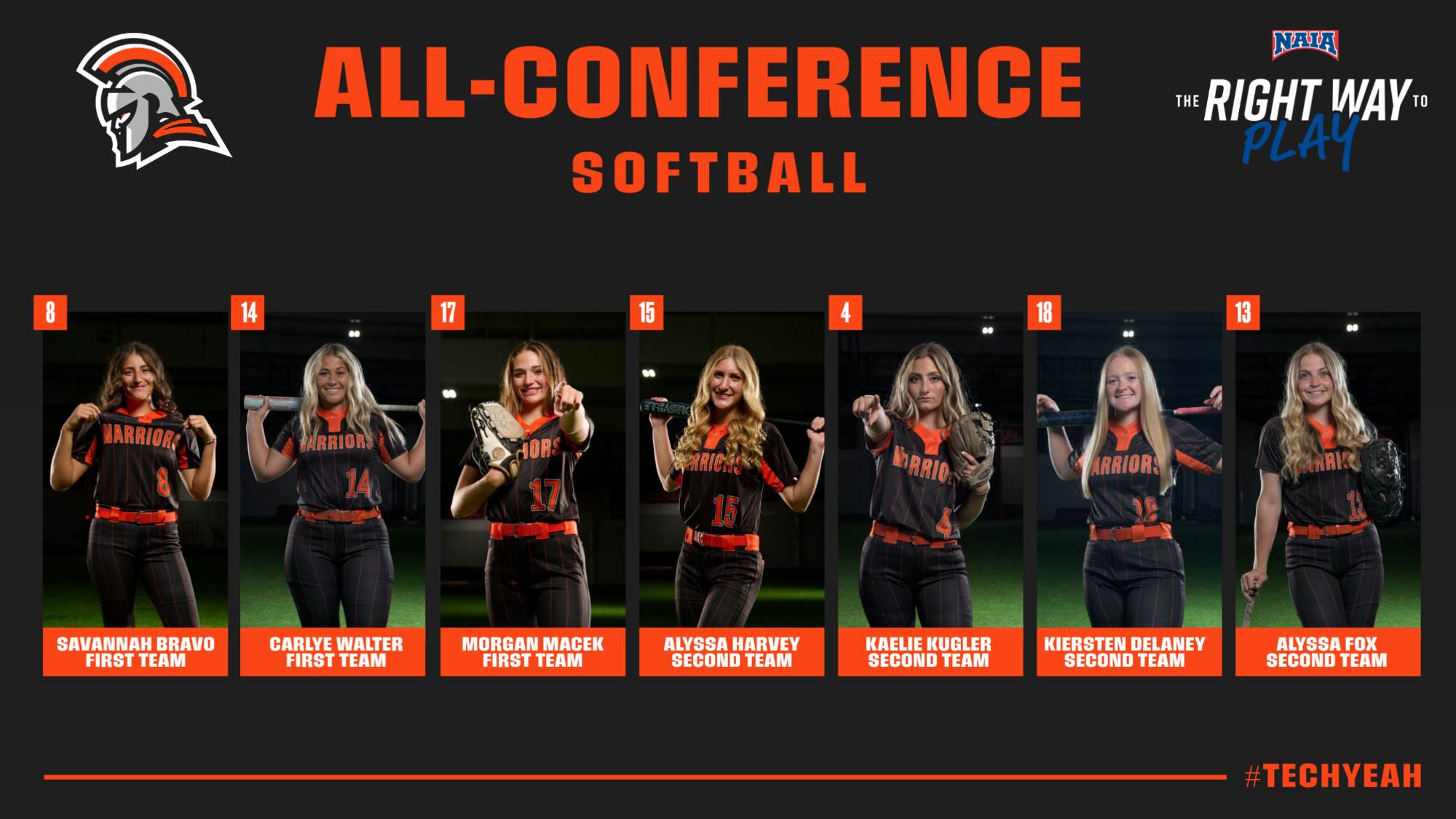 whac all conference softball 2026