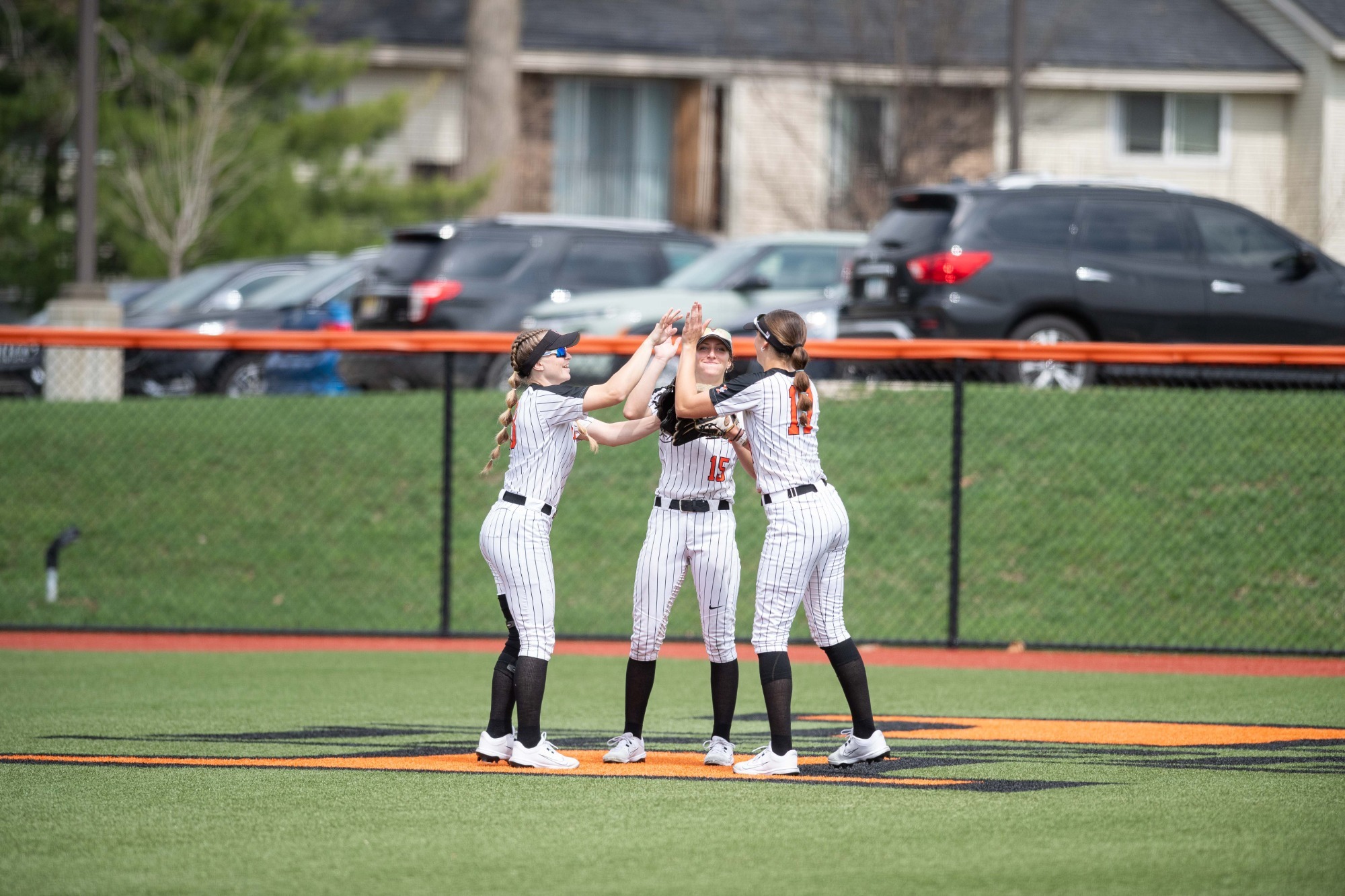 Fox, Harvey and Macek team up in outfield 