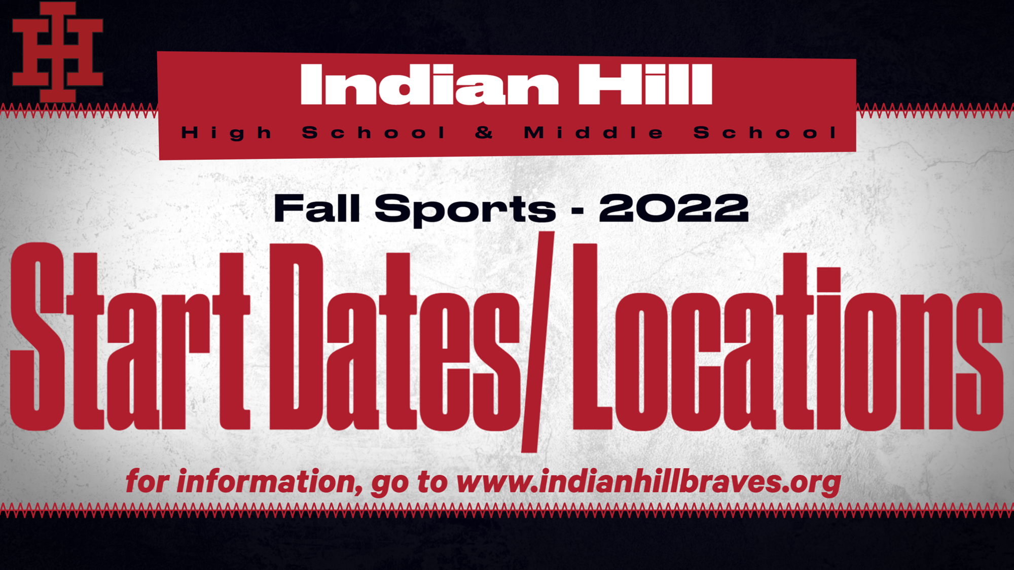 Fall Sports Start Dates Indian Hill Braves Athletics