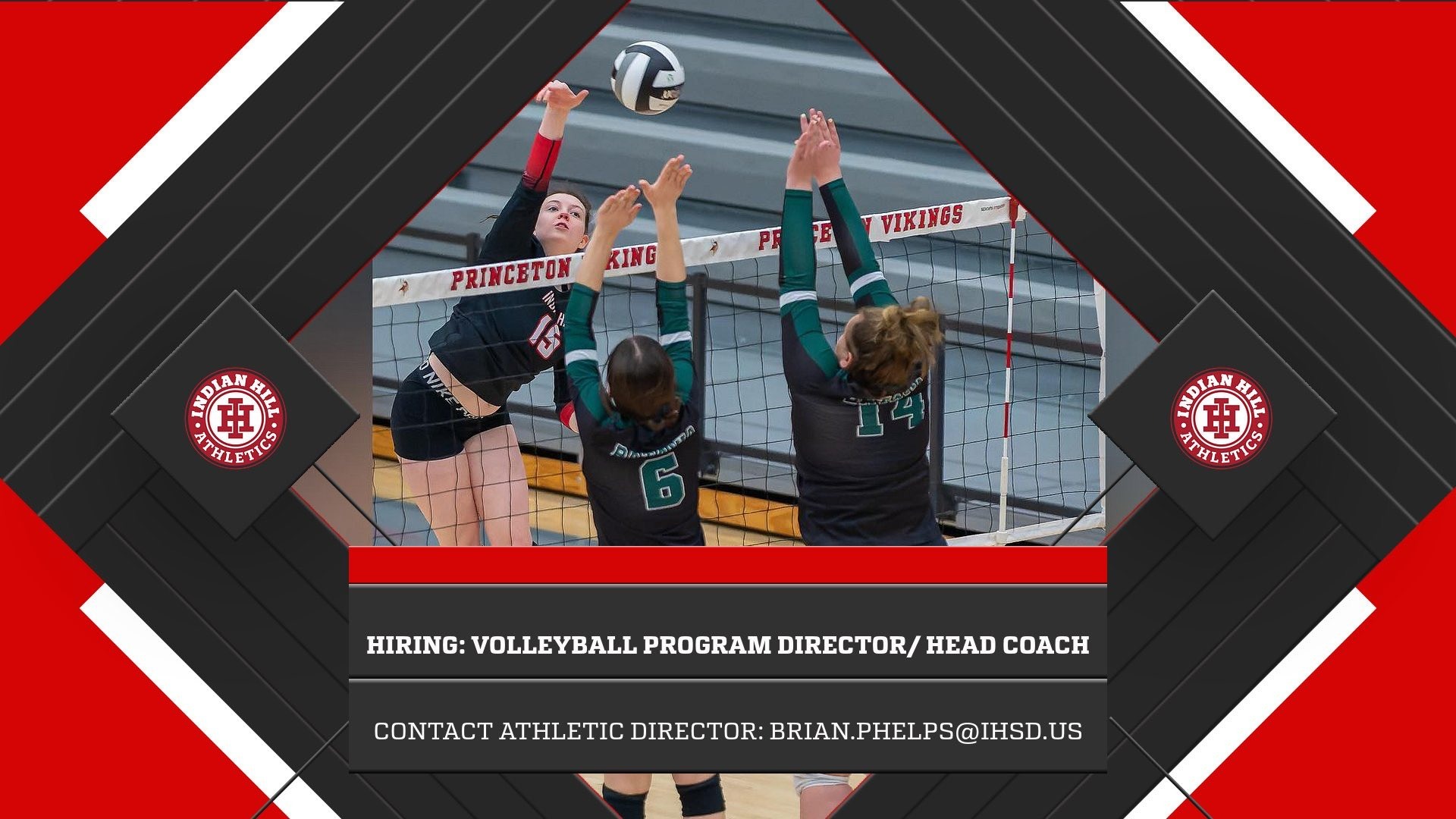 Job Opening Girls Volleyball Indian Hill Braves Athletics