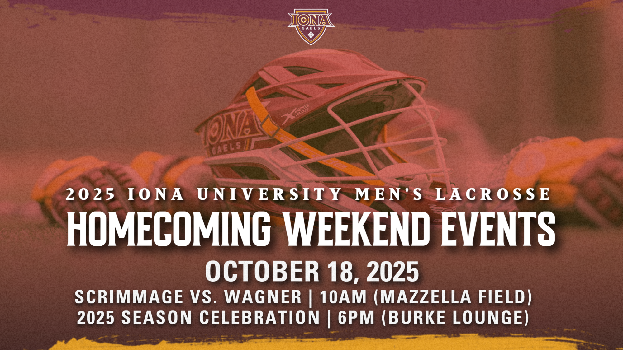 2025 MLAX Homecoming Events Graphic