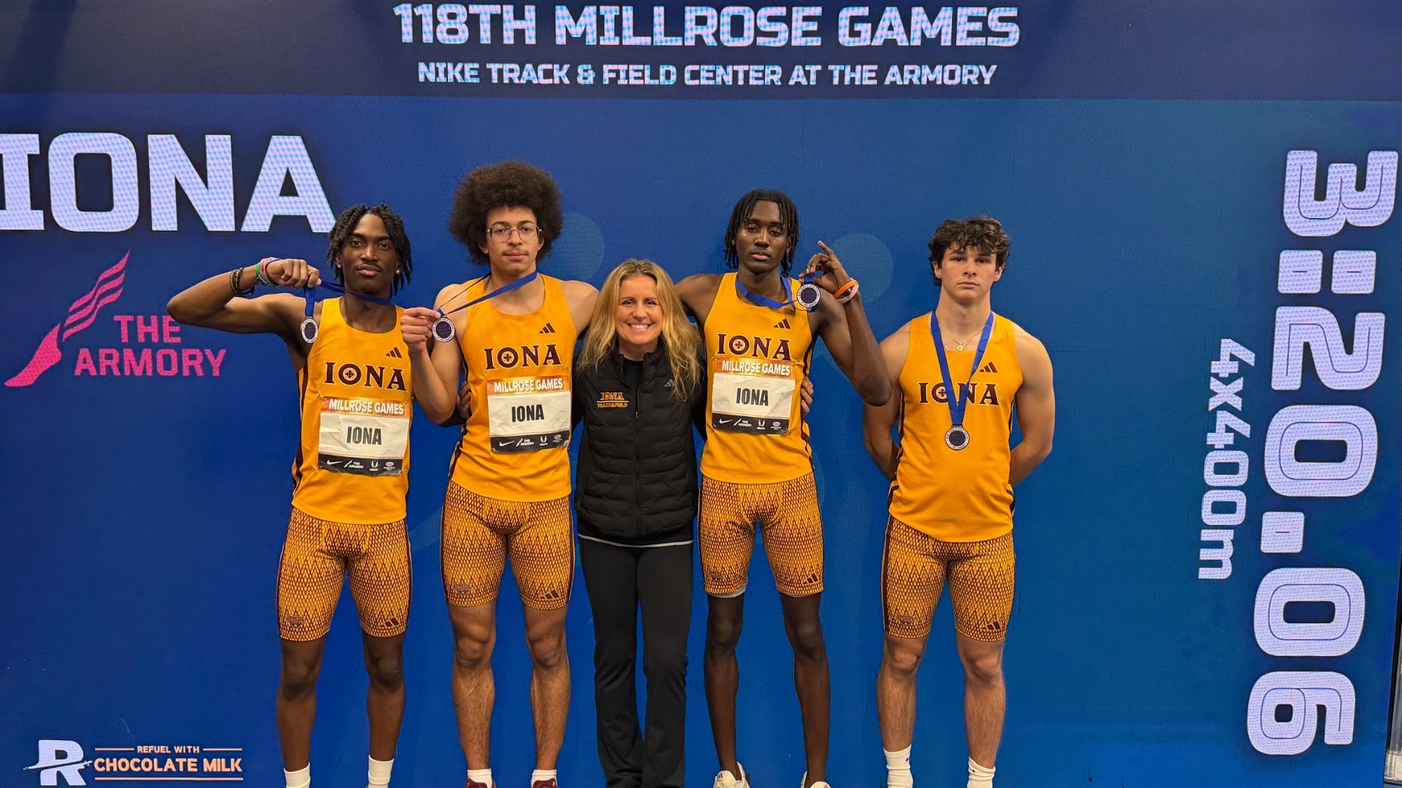 4x400 Relay Millrose Games - Wesner Archelus, Alex Hannon, Joshua Aceto, Jaylen Mozone
