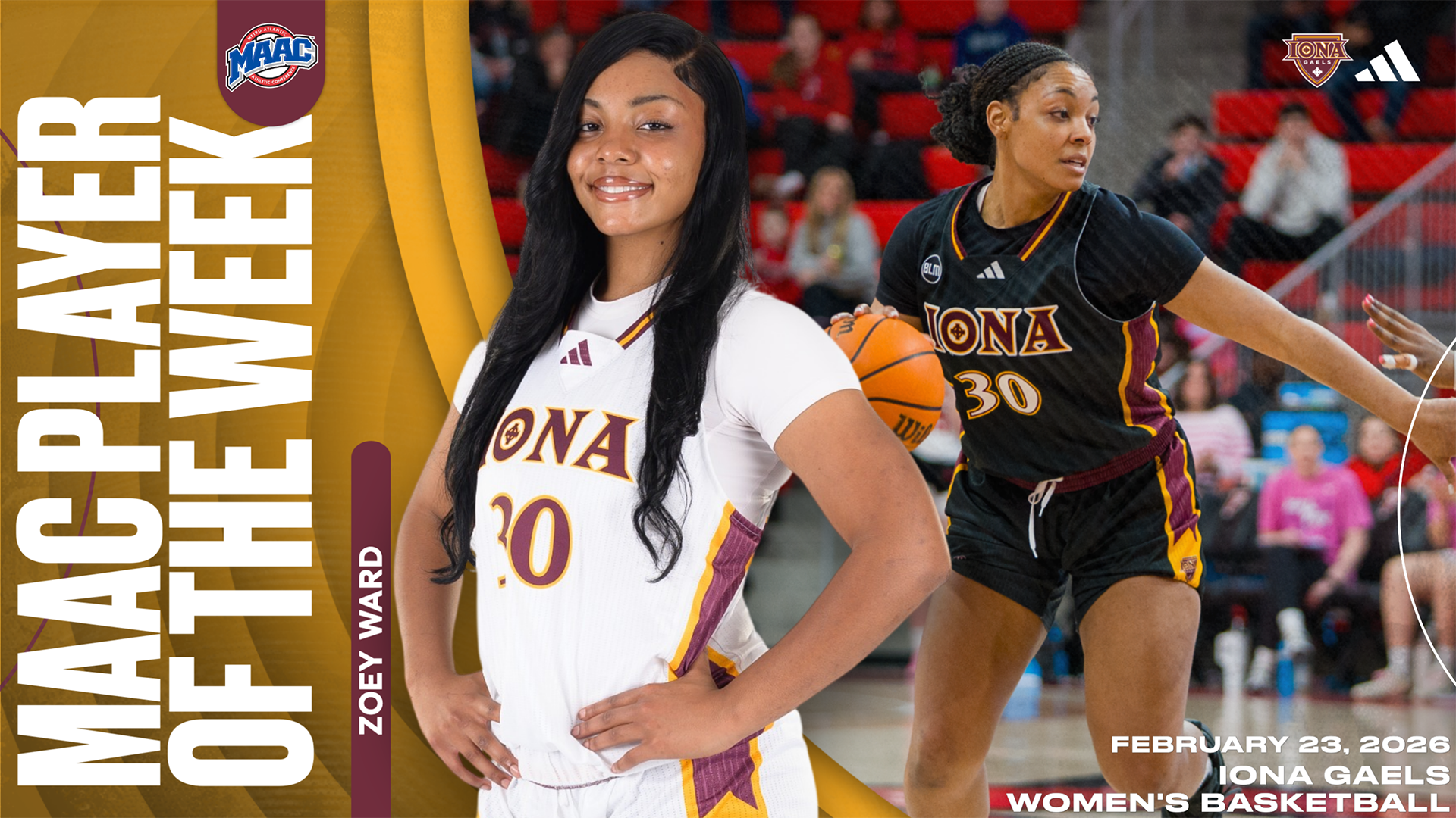 Zoey Ward MAAC Weekly 2/23