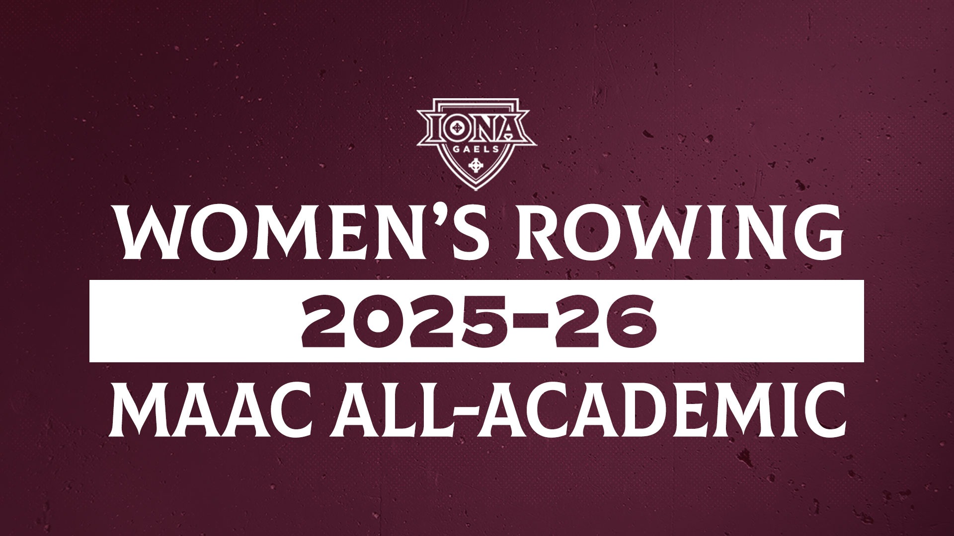 2025-26 Women's Rowing MAAC All-Academic