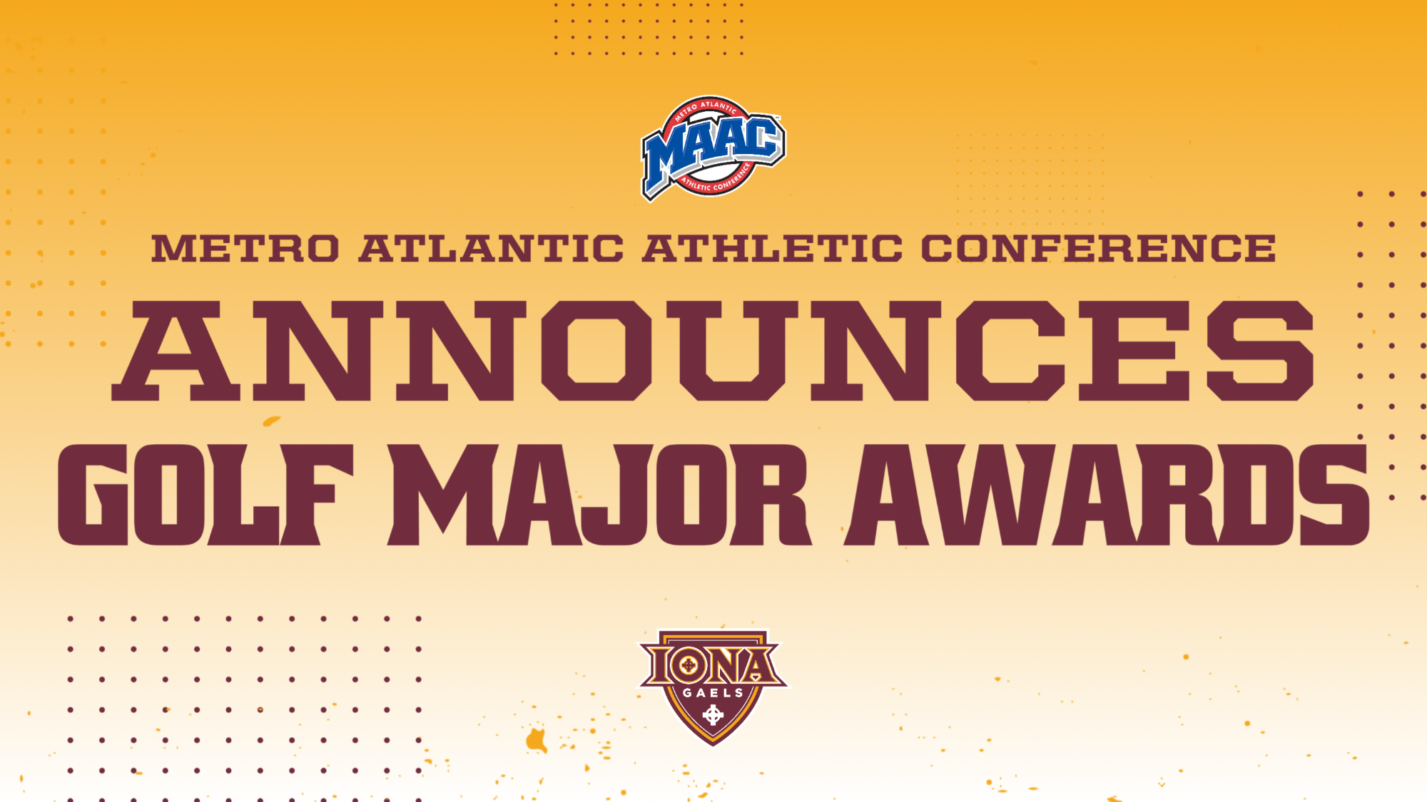 MAAC GOLF AWARDS