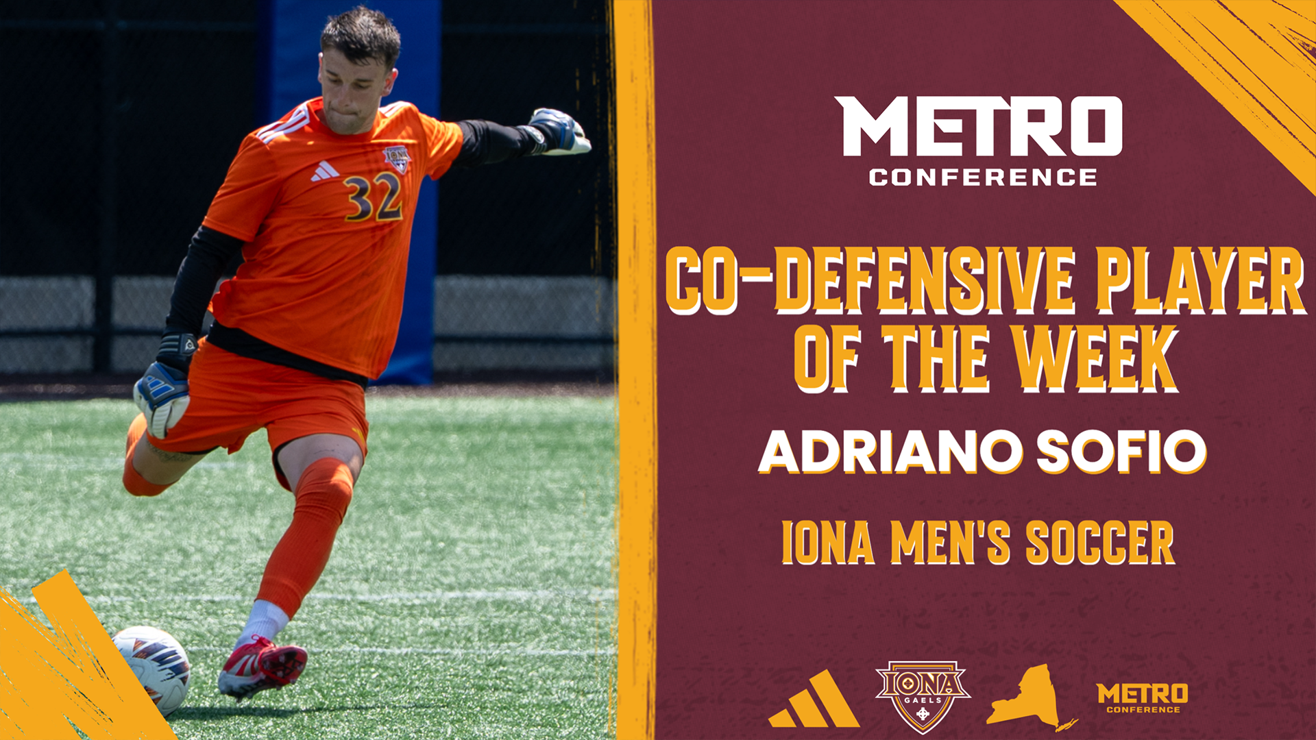 Adriano Sofio Defensive Player of the Week