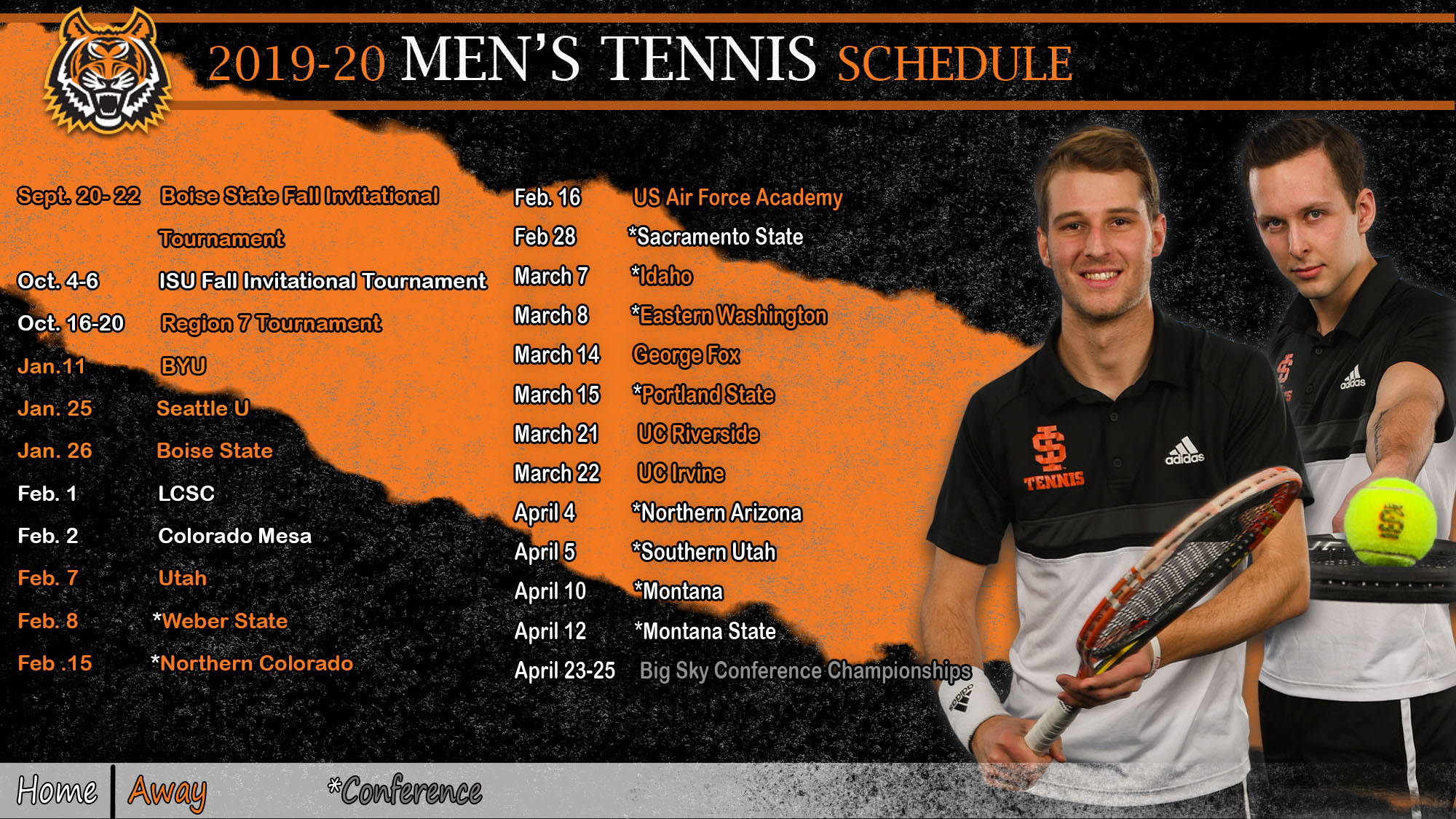 Men's Tennis Announces 201920 Schedule Idaho State University Athletics