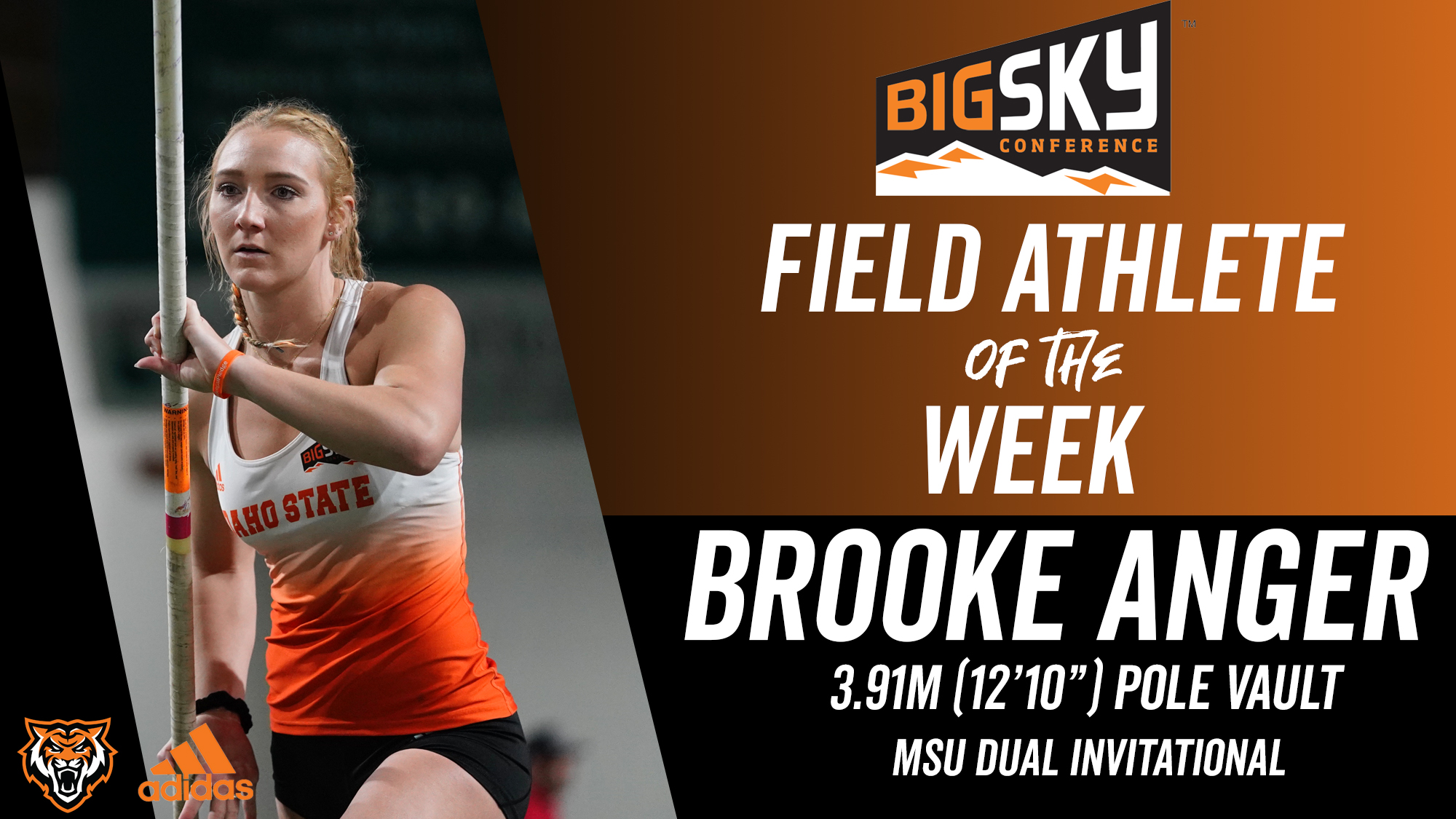 Anger Named Big Sky Field Athlete of the Week Idaho State University
