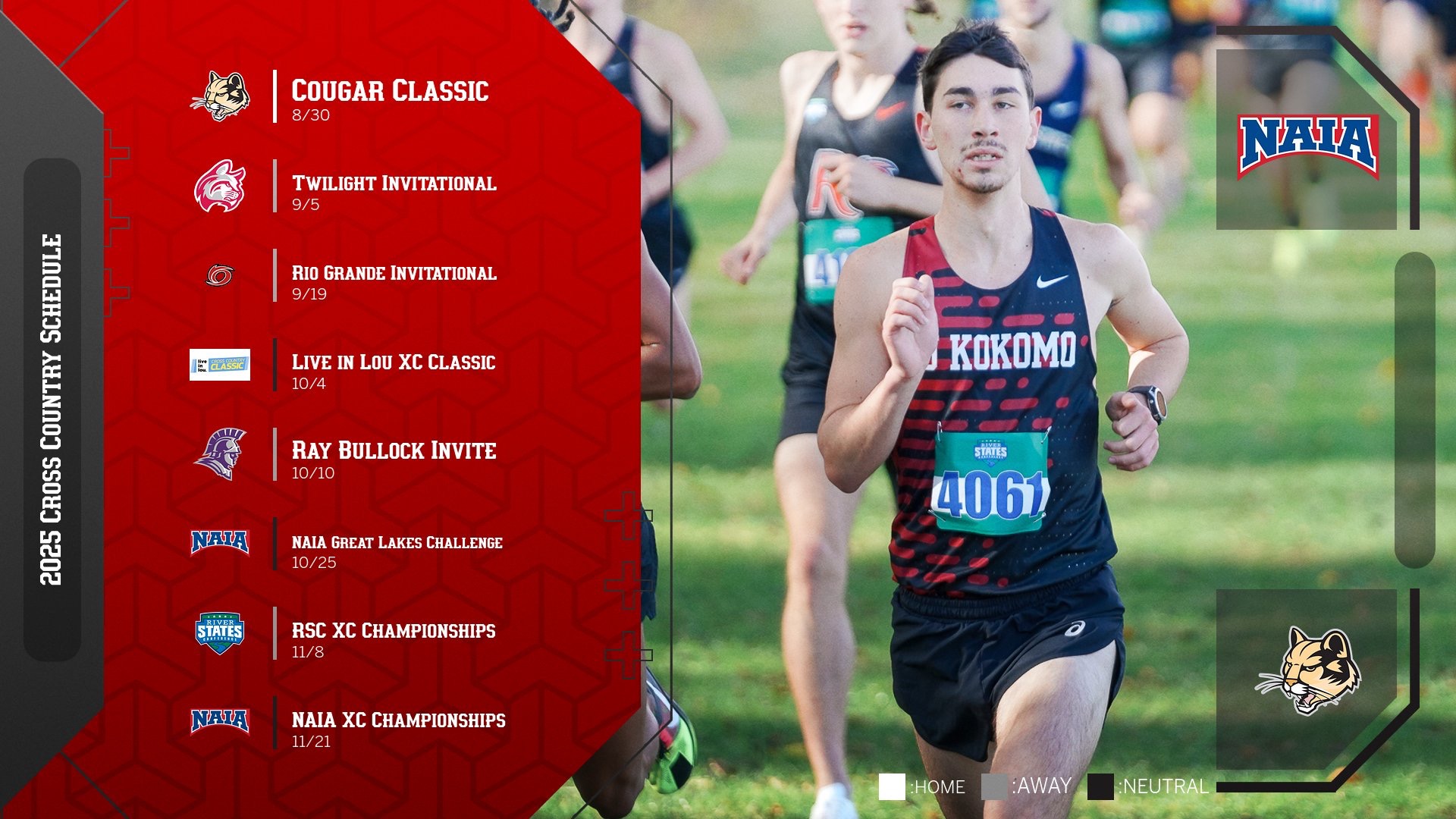 2025 XC Schedule Graphic