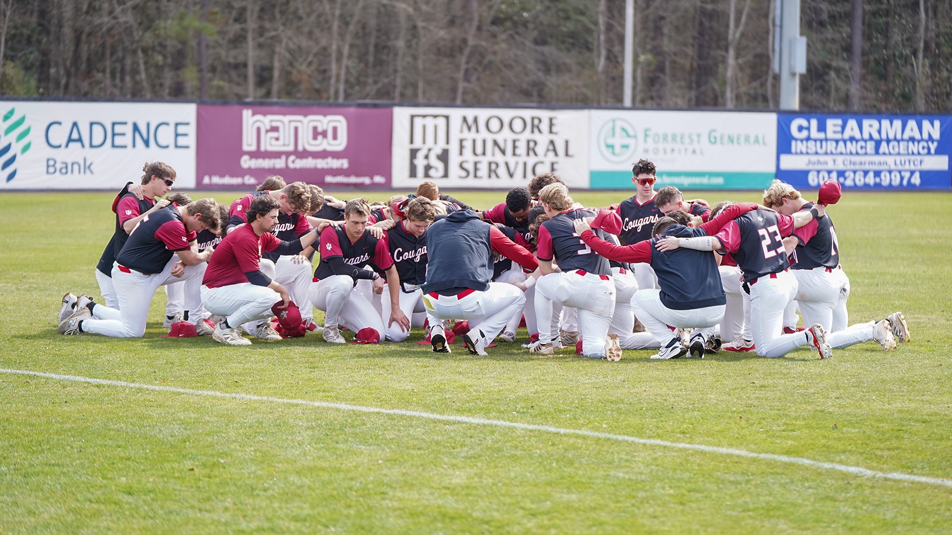 Baseball Pregame Prayer at WCU