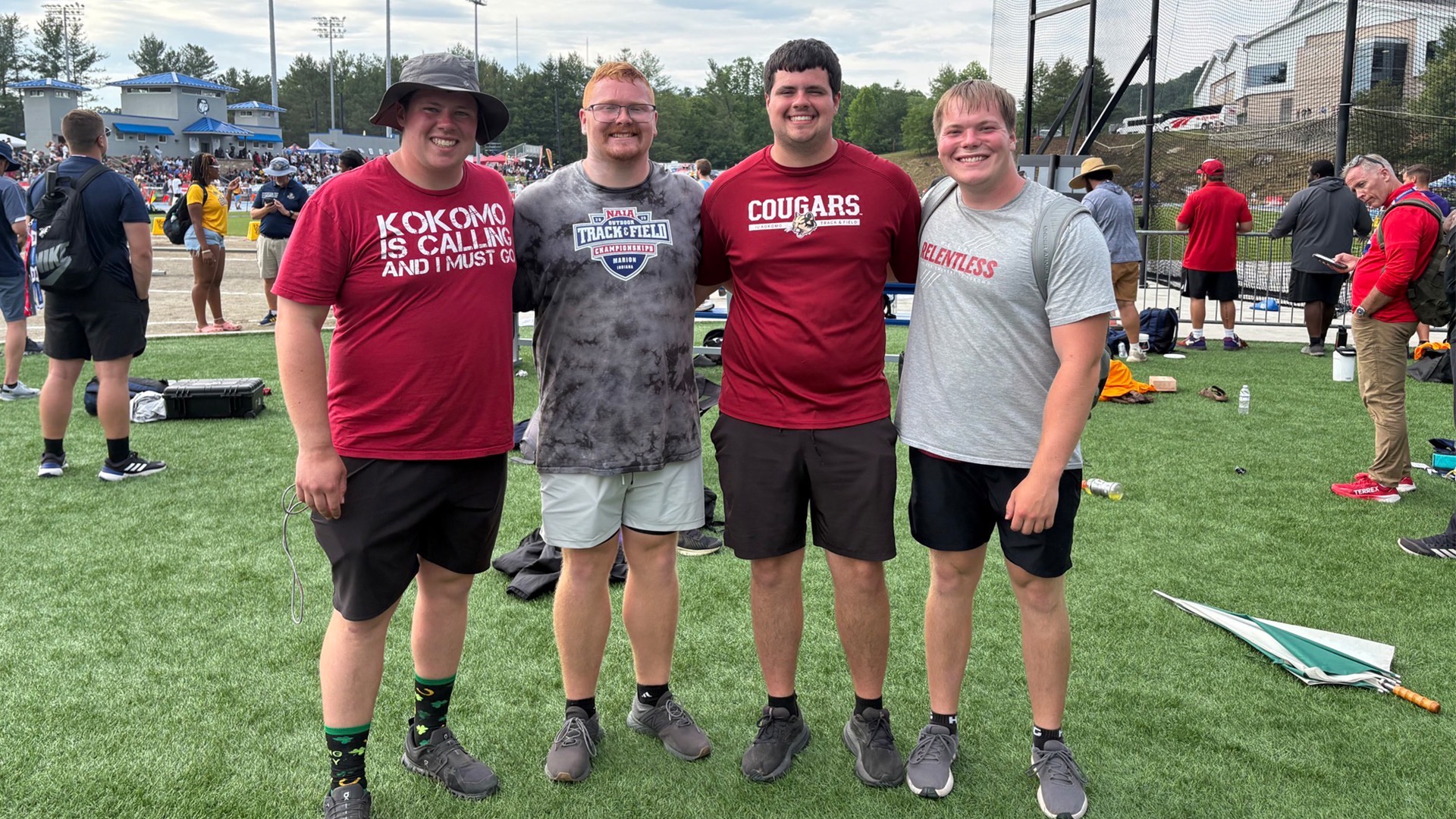 Four Men's Throwers at Nationals