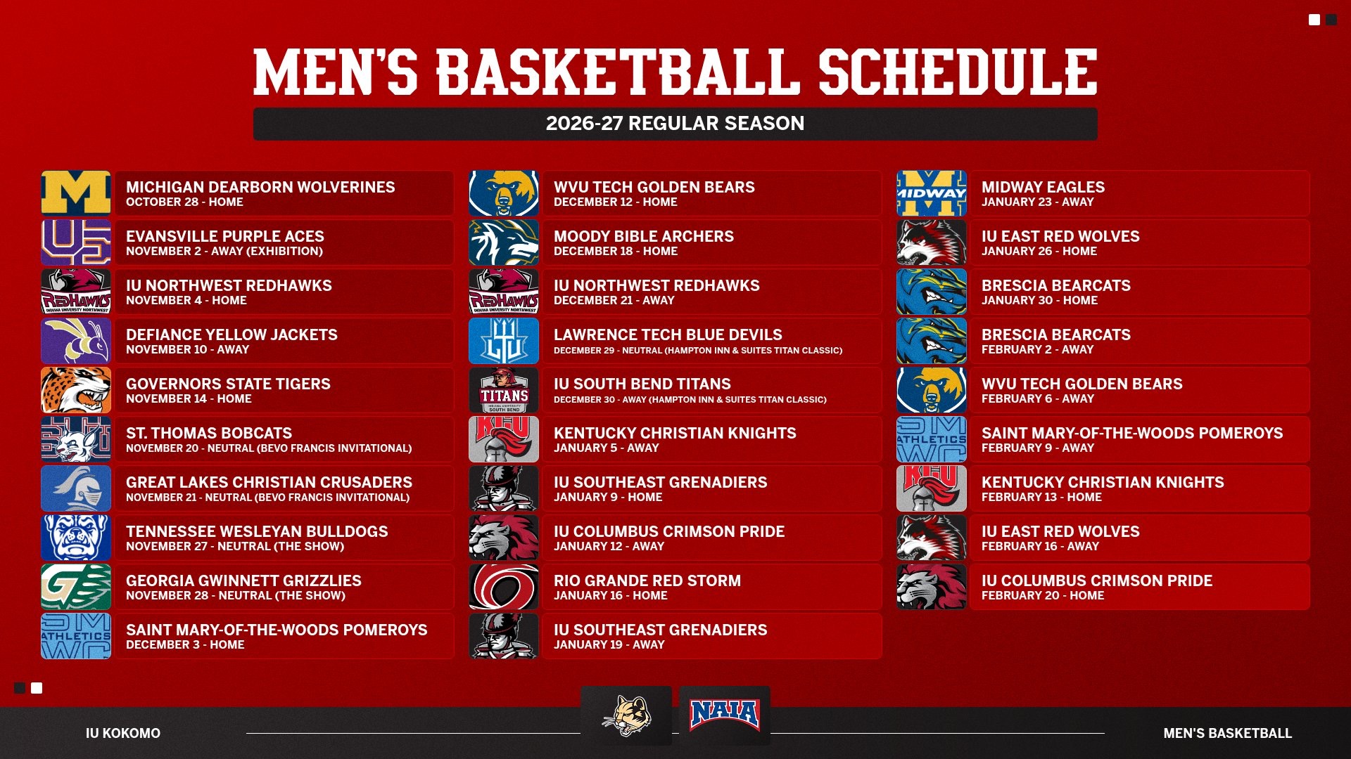 2026-2027 mbb schedule release