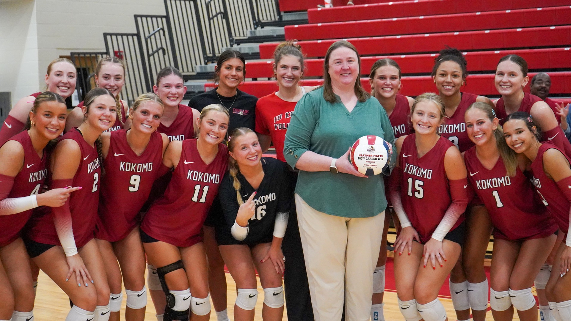 Heather w Team - 400th Win Presentation