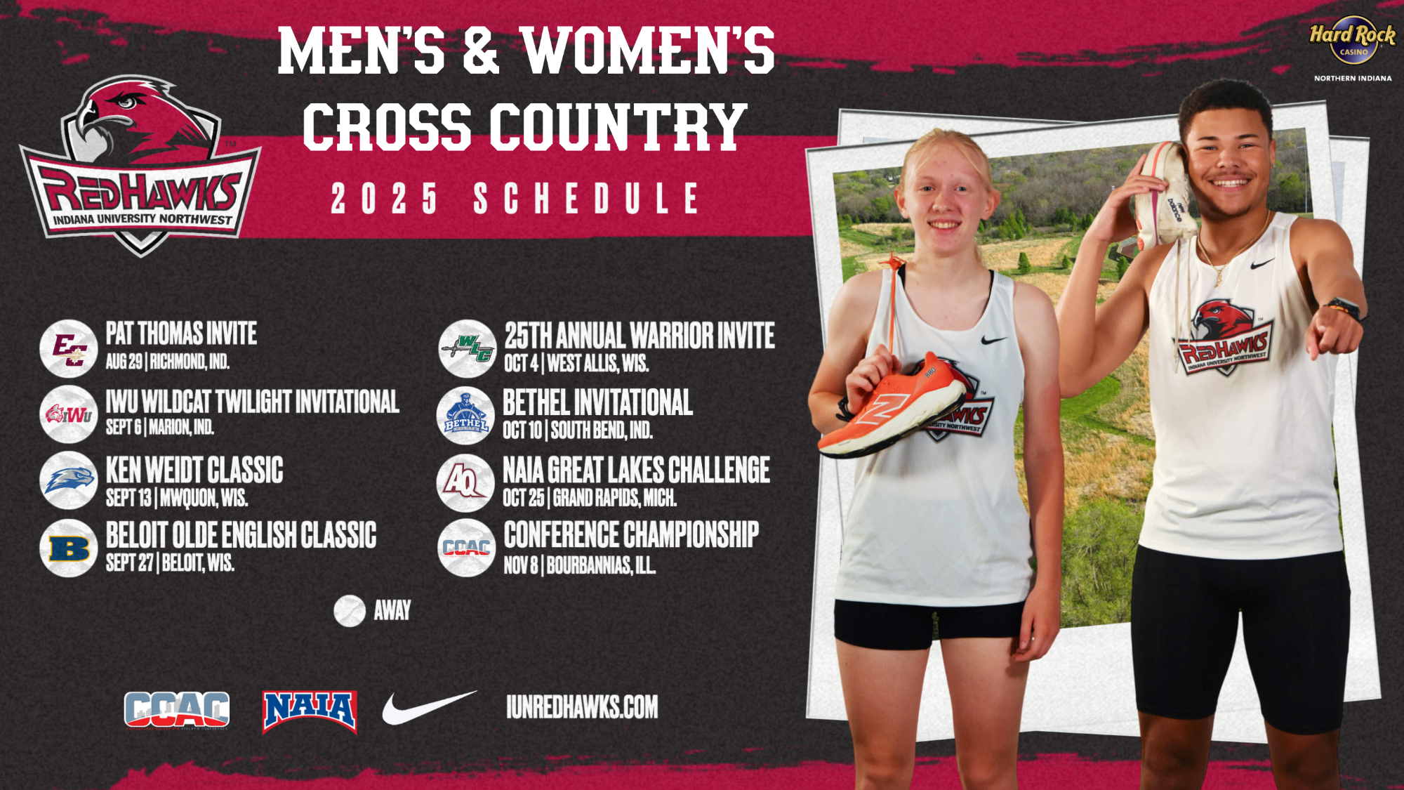 XC M/W Fall 2025 Schedule 