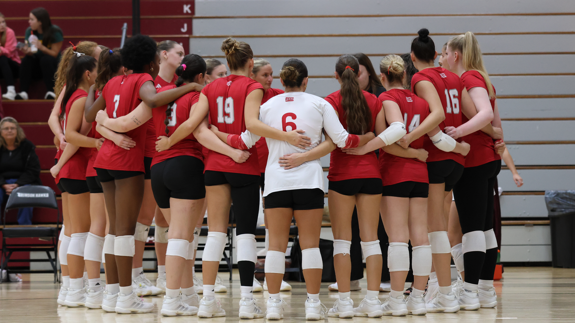 Volleyball Pregame Huddle