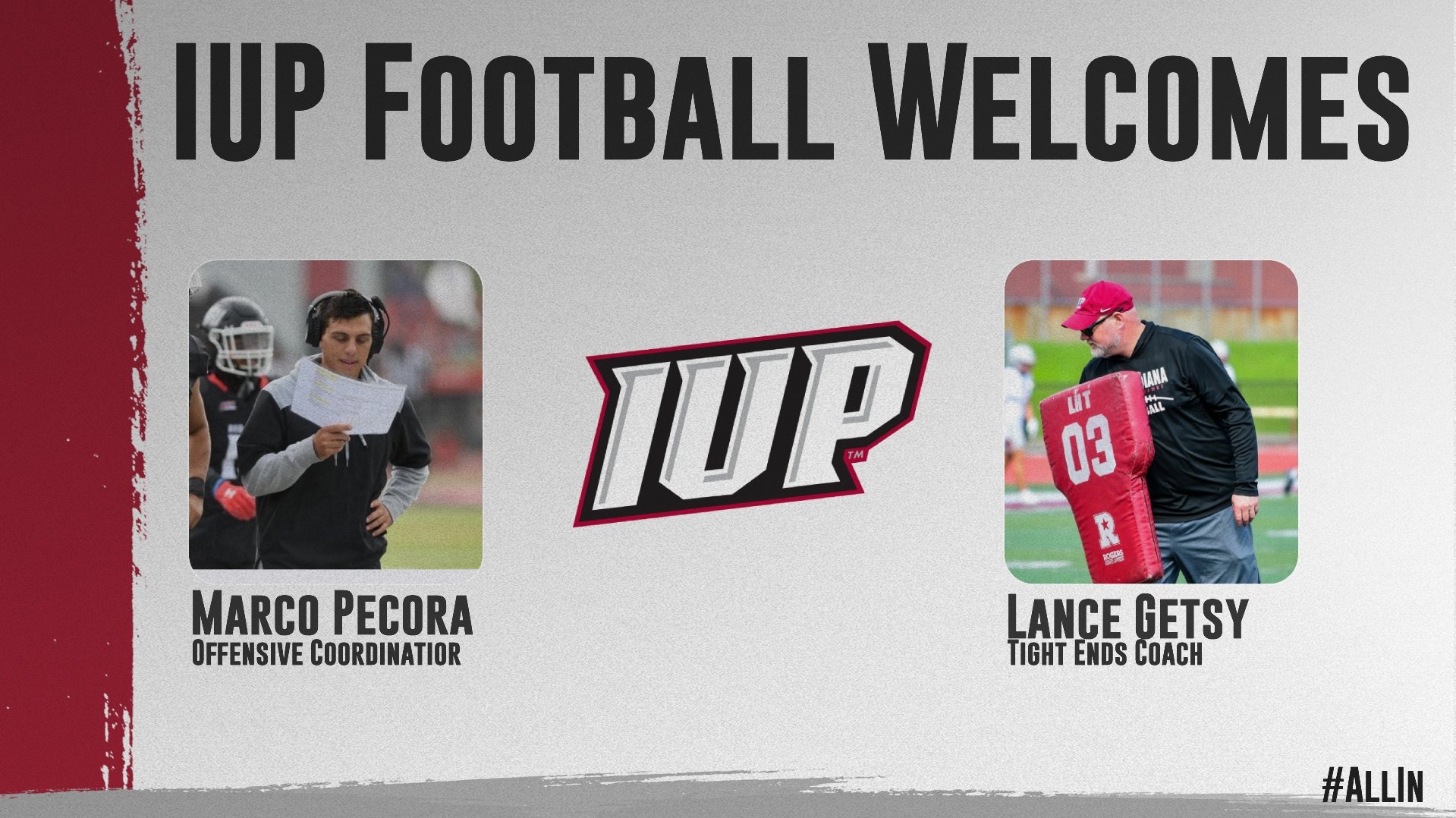 IUP Football Welcomes Pecora and Getsy