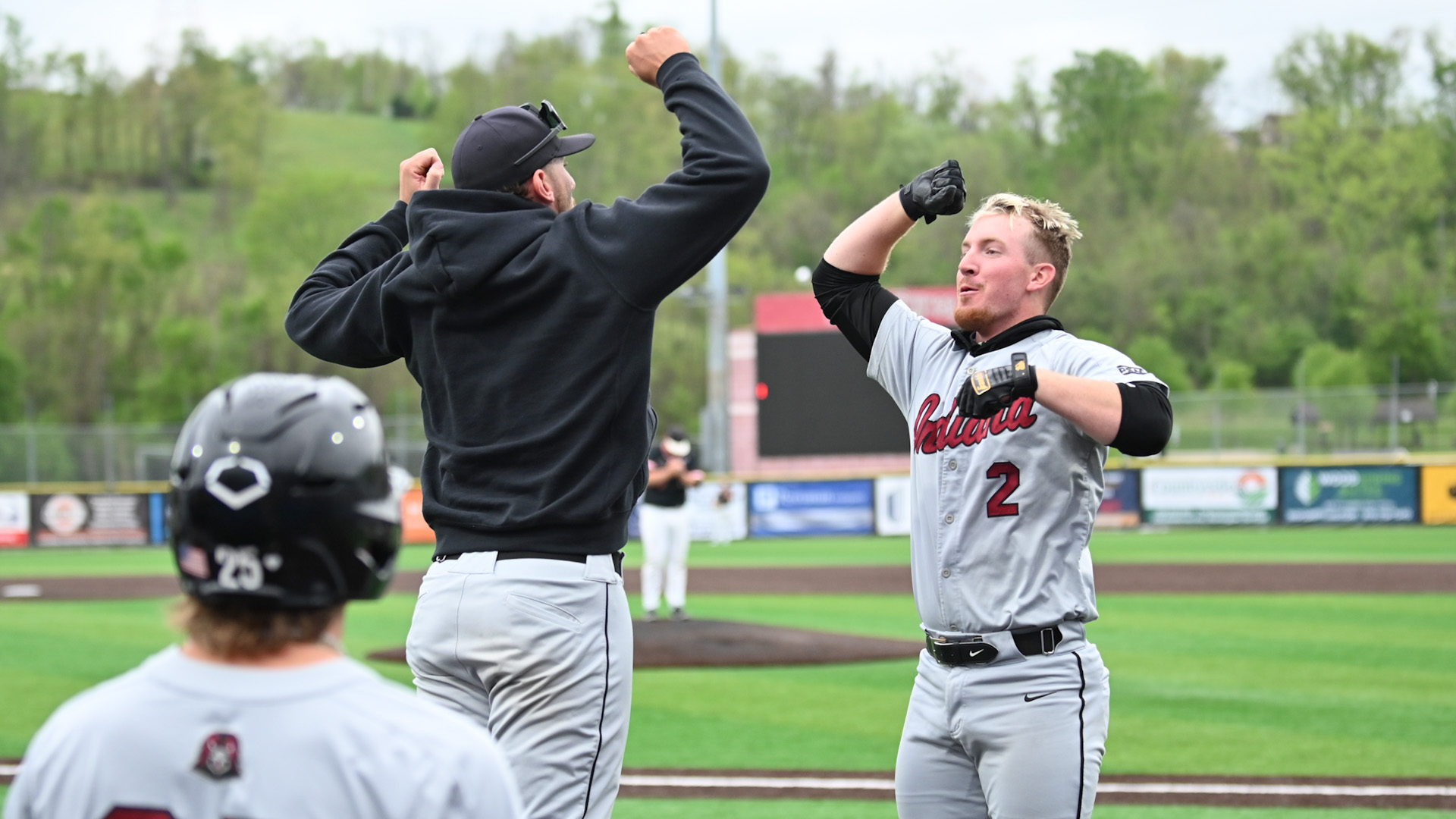 Teague Hoover Home Run Celebration